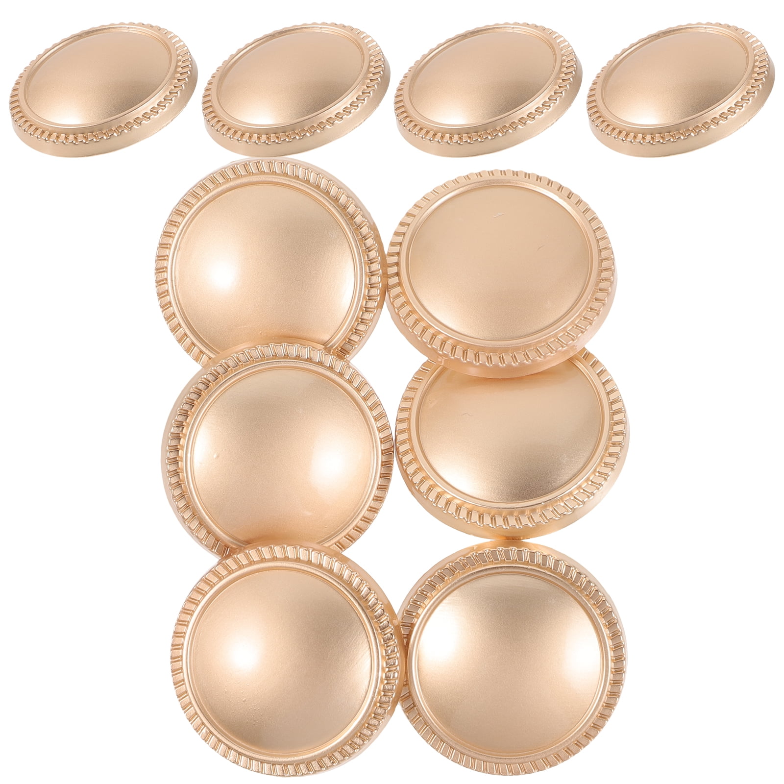 Worgeous 10 Pcs Buttons for Crafts Clothes Replacement Table Decorations Replaceable Cup Lid Travel Golden - Image 6