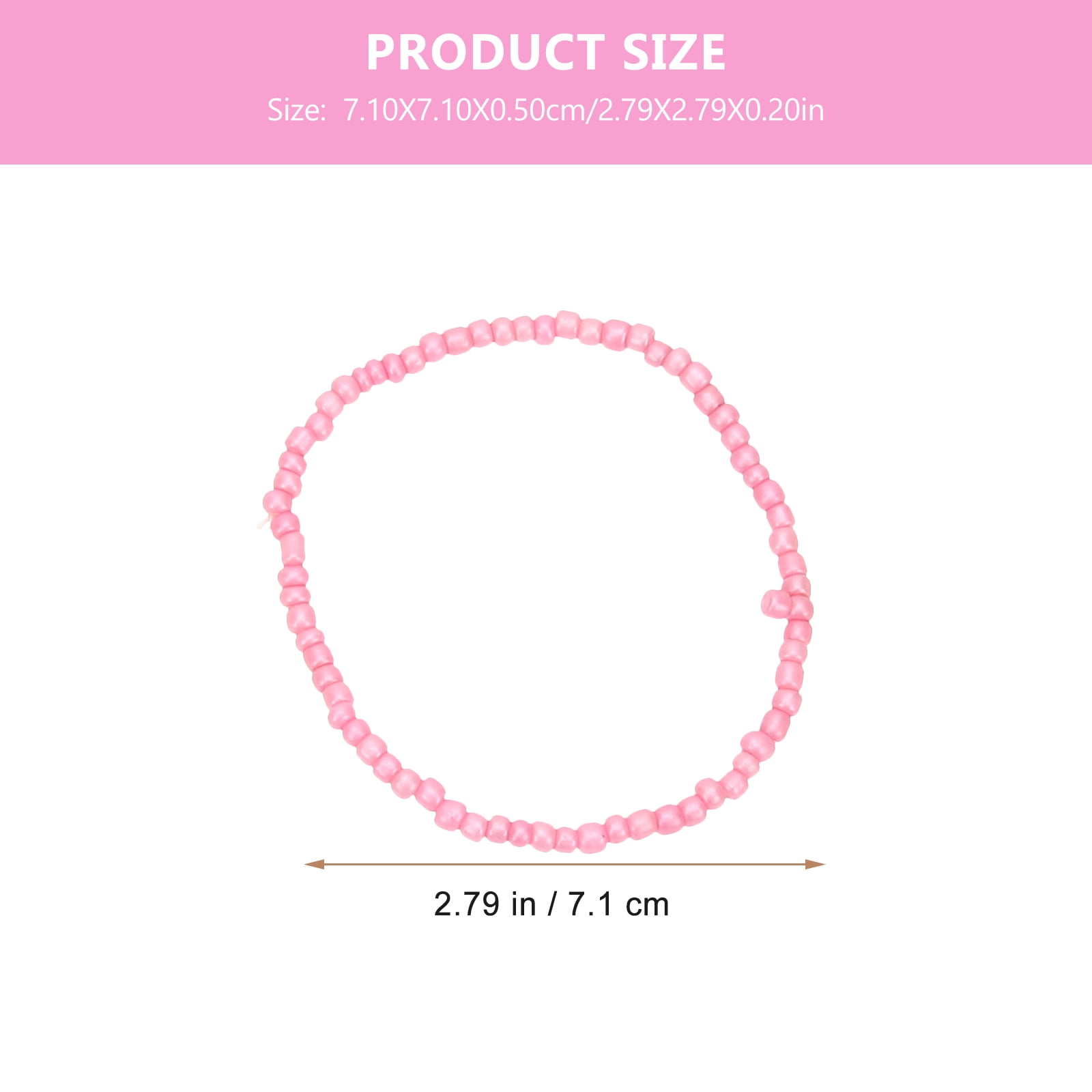 Worgeous 7 Pcs Colorful Bead Bracelets Set for Girls Kids Toddlers Child Jewelry Accessories - Image 6