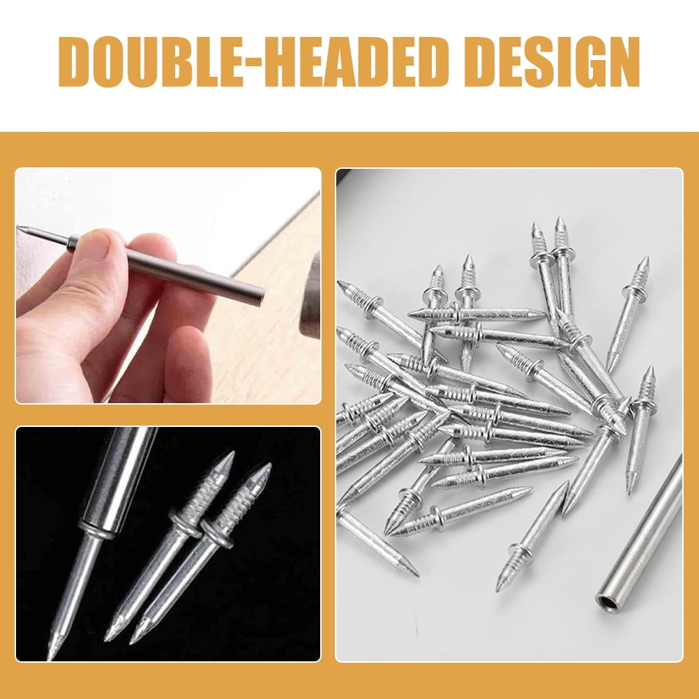 HOOWIFFY Double-Ended Iron Nails for Seamless Construction & Installation, Heavy-Duty Nails, 1 Set - Image 7
