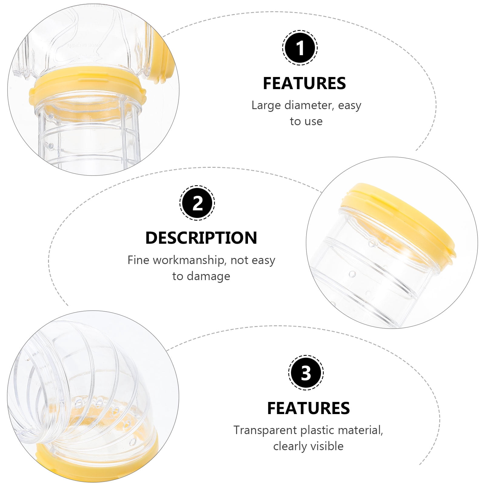 Transparent Yellow Hamster Tubes Set with Curved Tunnel Connectors for Small Animals Cage Exercise Accessories - Image 7