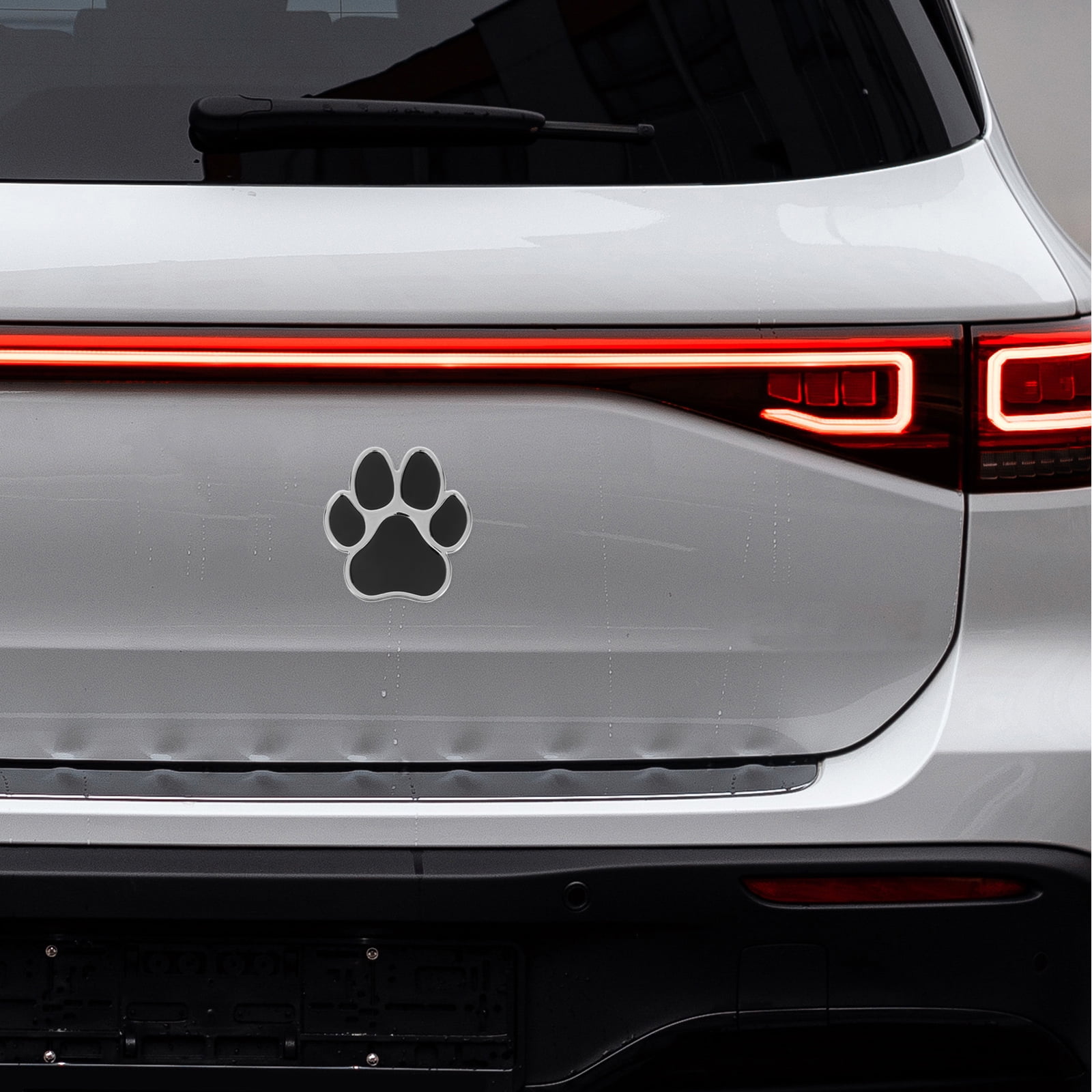 4pcs Decorative Car Sticker Metal Dog Paw Car Stickers Auto Footprint Decals Vehicle Decor - Image 4