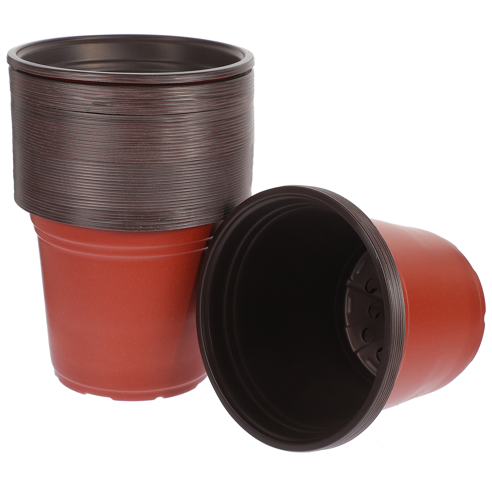 Worgeous 50 Pcs Large Plastic Planter Pots for and Plants, Garden Starter Containers - Image 1
