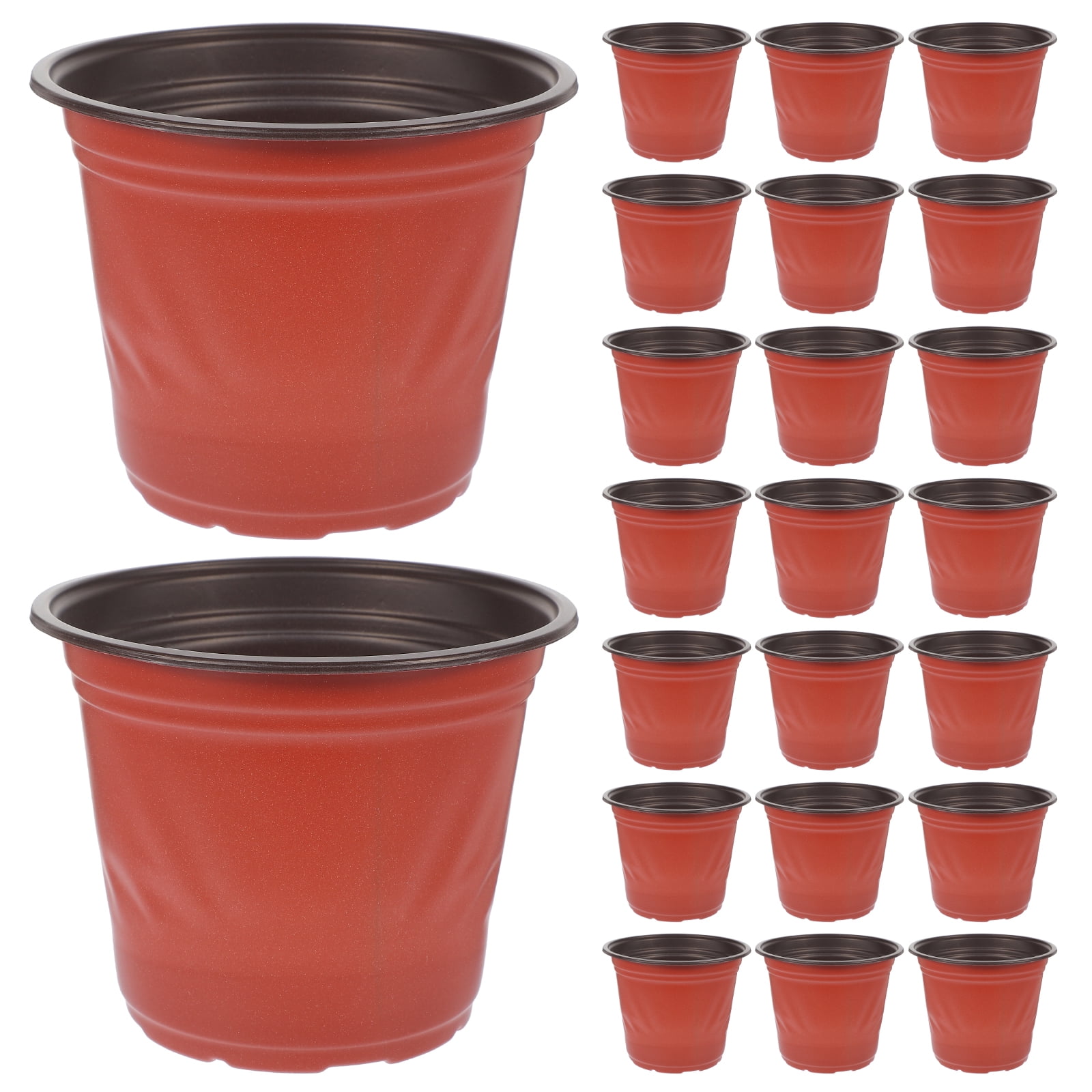 Worgeous 50 Pcs Large Plastic Planter Pots for and Plants, Garden Starter Containers - Image 4