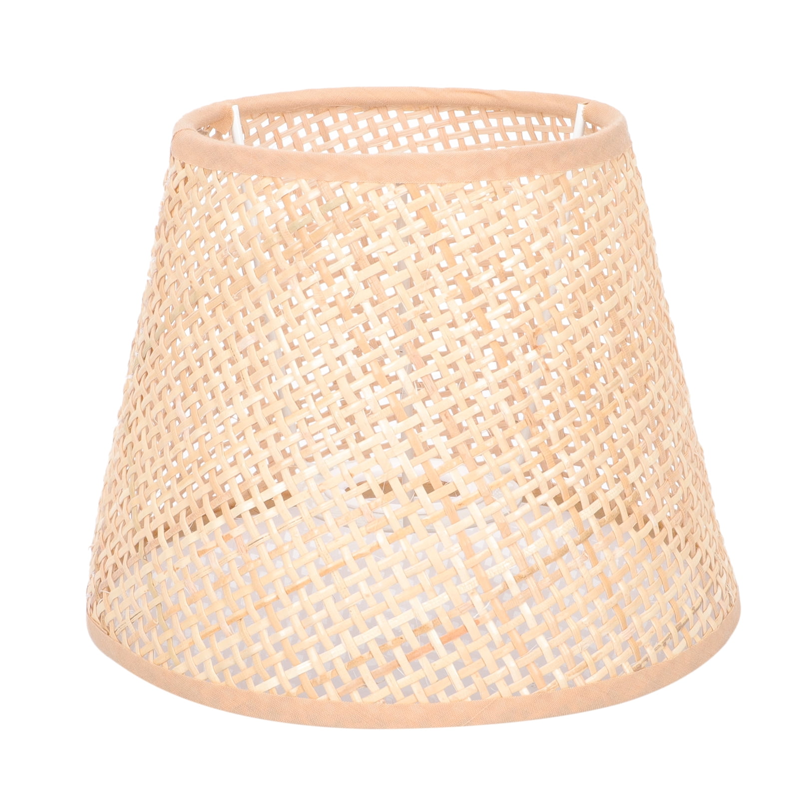 SKISUNO Khaki Rattan Floor Lamp Shade Replacement 6.7x6.7in for Study Room, 1 Piece and Stylish - Image 3