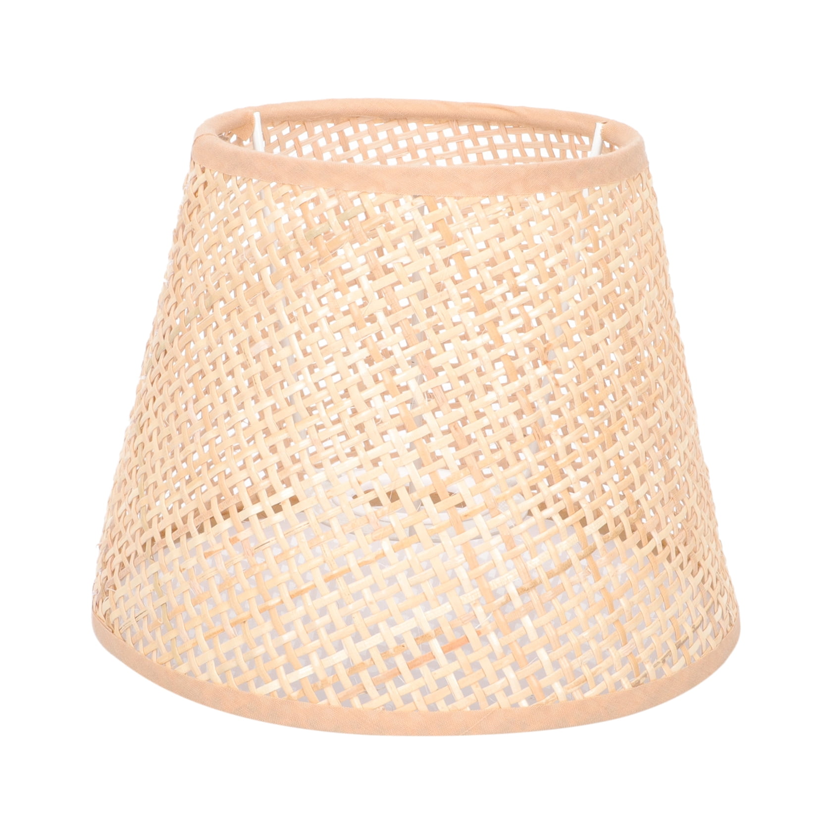 SKISUNO Khaki Rattan Floor Lamp Shade Replacement 6.7x6.7in for Study Room, 1 Piece and Stylish - Image 4