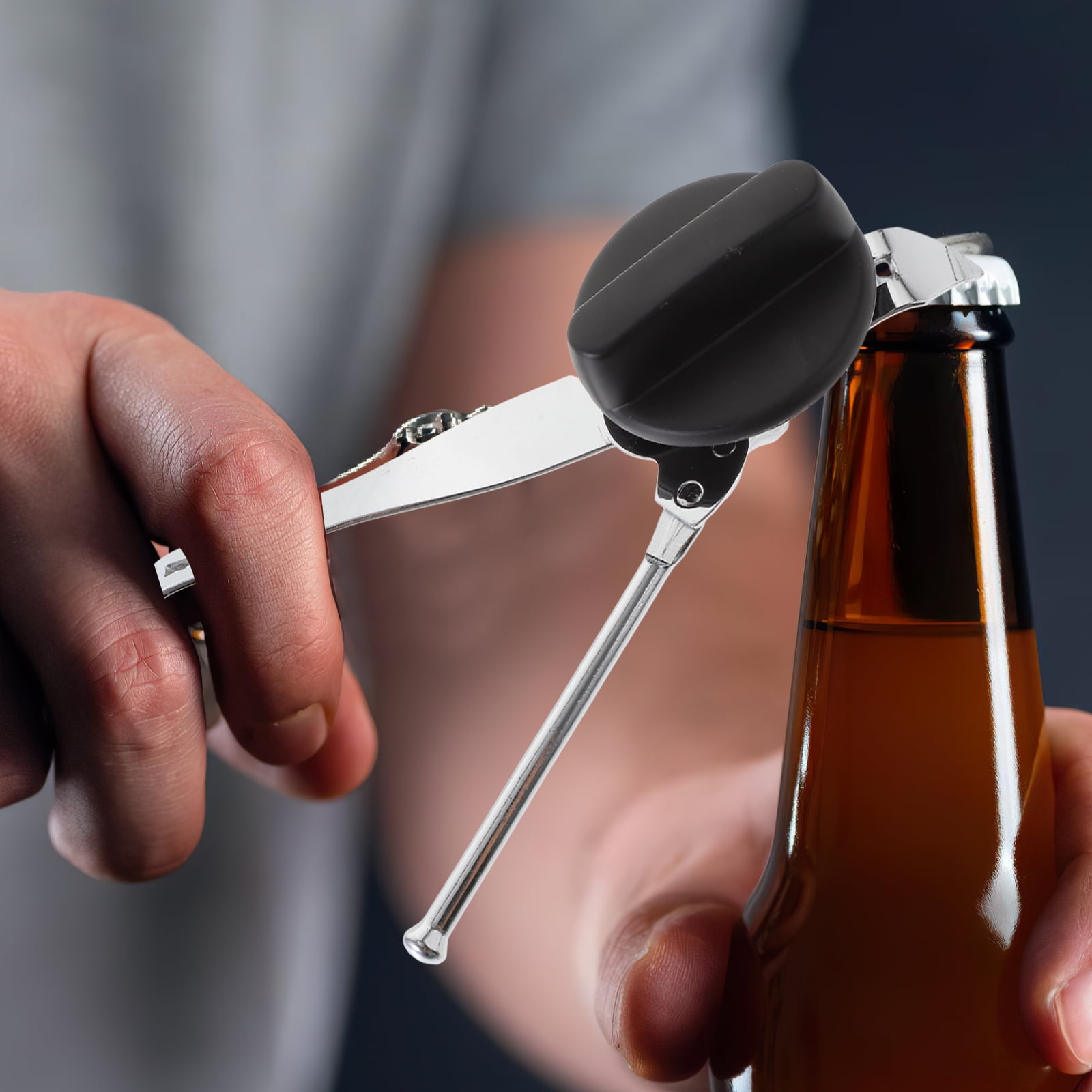HOOWIFFY Stainless Steel Manual Bottle Opener Kitchen Tool Set Easy to Use Bar Accessories - Image 5