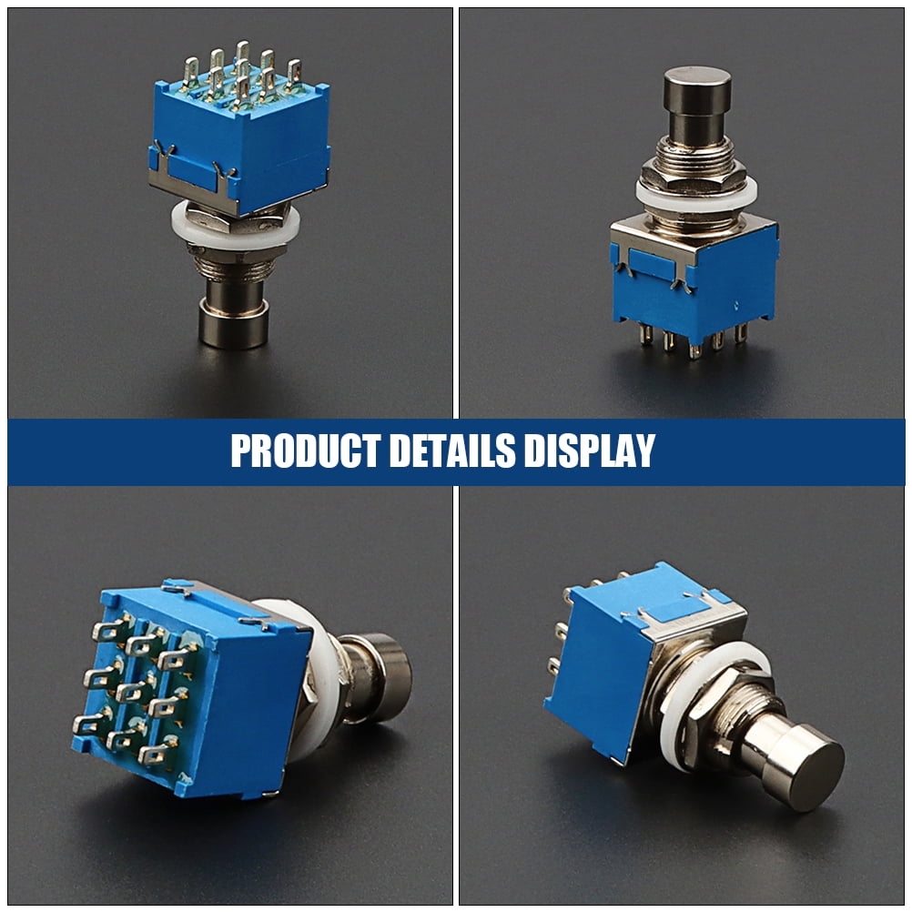 HOOWIFFY Hoowiffy Metal Blue Guitar Footswitch 9 Pin Latching for Reliable Use - Image 3