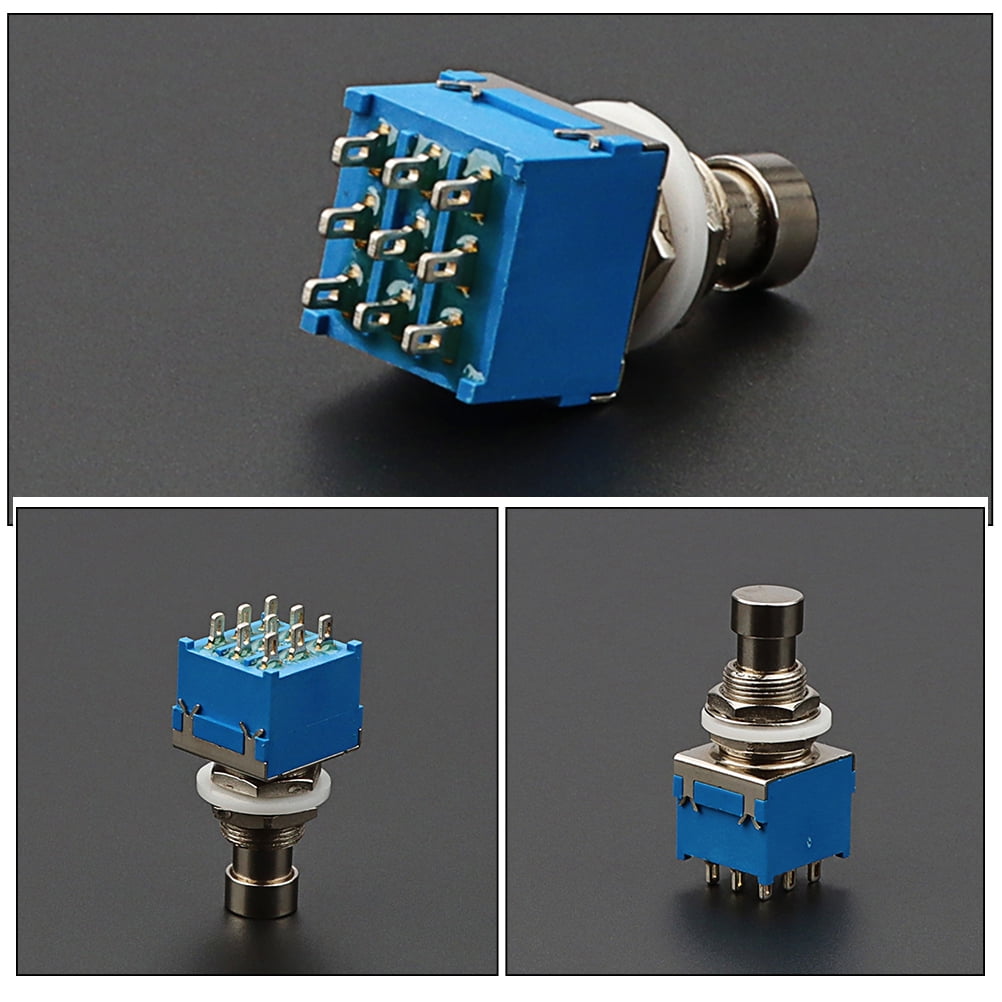 HOOWIFFY Hoowiffy Metal Blue Guitar Footswitch 9 Pin Latching for Reliable Use - Image 6