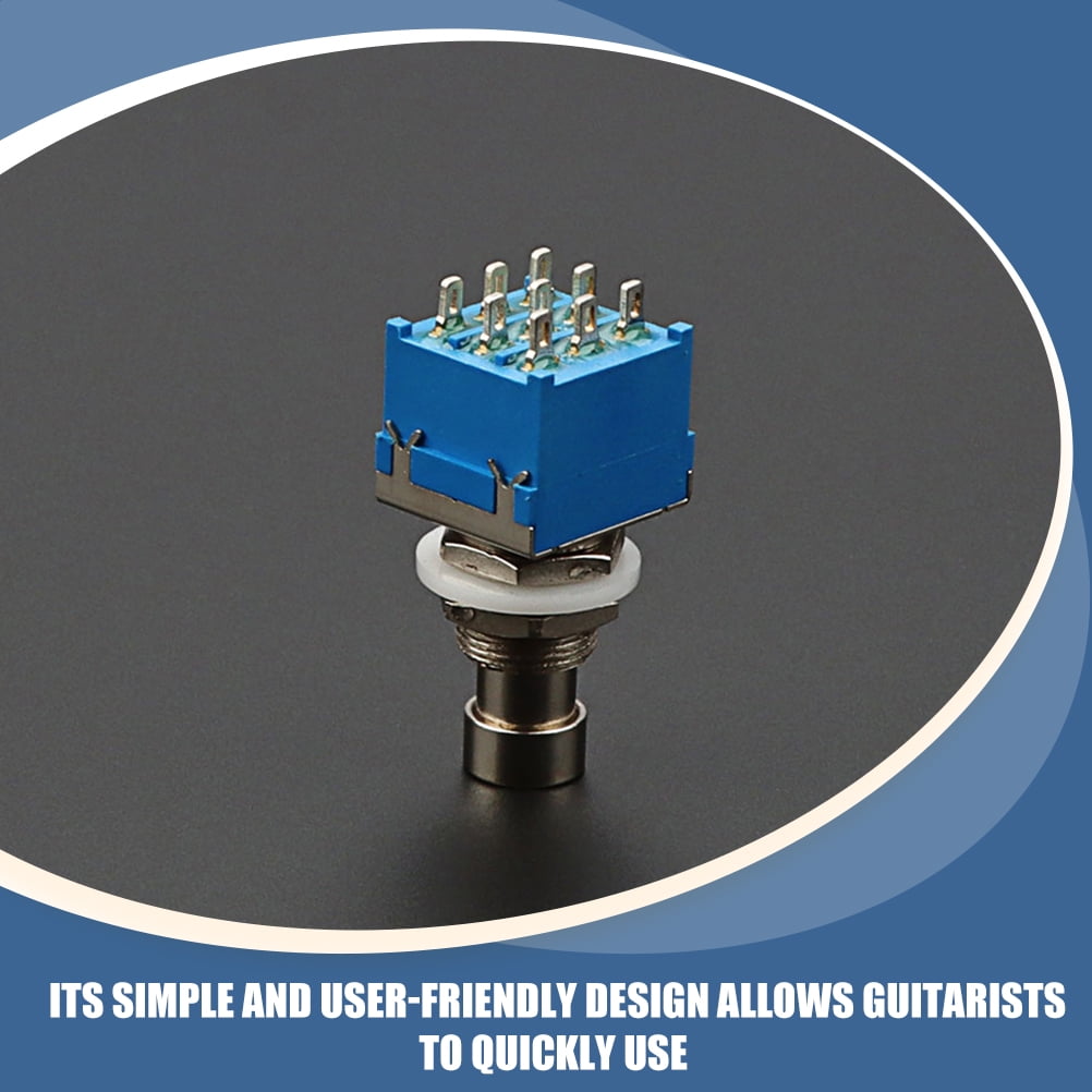 HOOWIFFY Hoowiffy Metal Blue Guitar Footswitch 9 Pin Latching for Reliable Use - Image 8