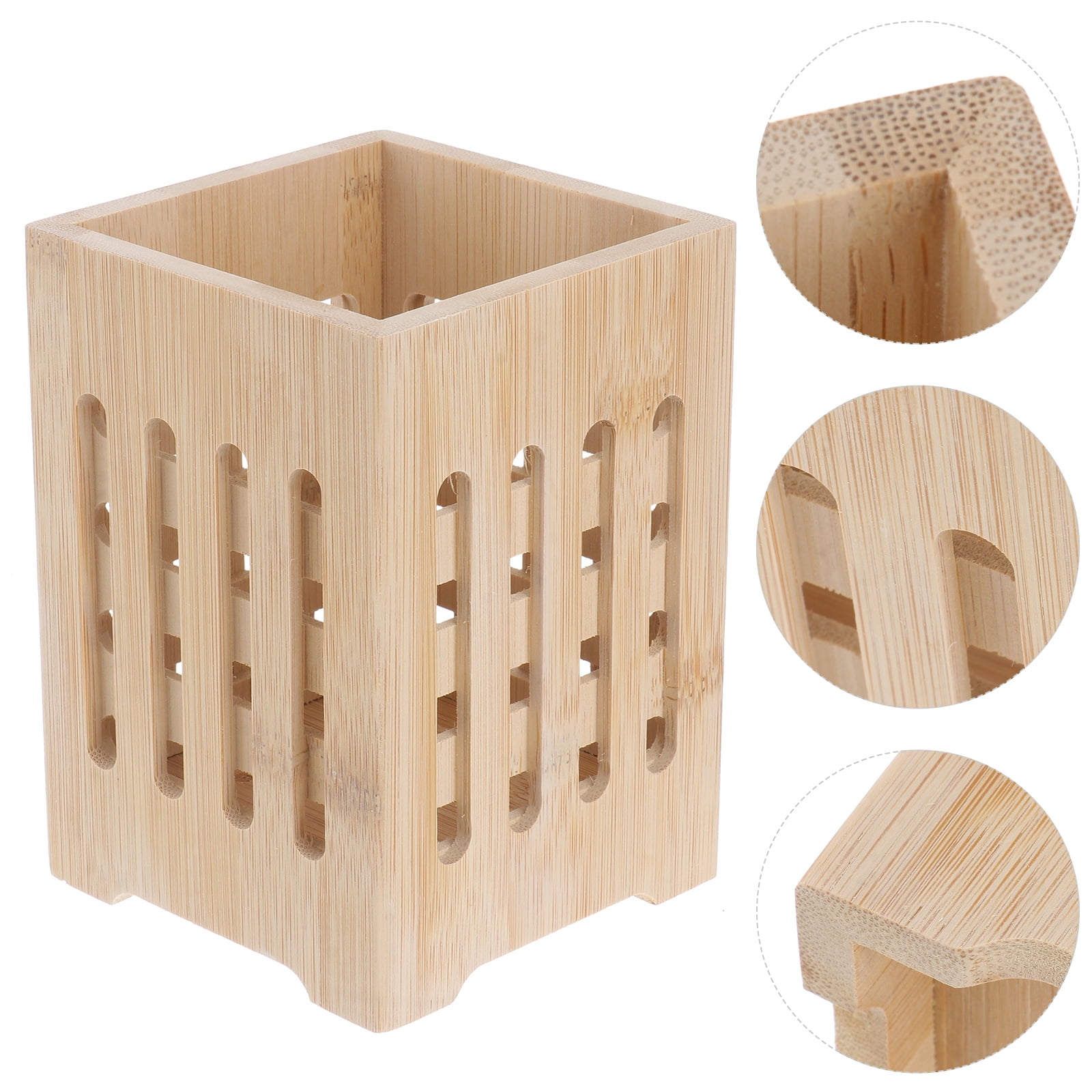 Chopsticks Holder with Holes, Cutlery Organizer Drying Rack, Kitchen Utensil Storage Canister, Tableware Drying Bucket - Image 2