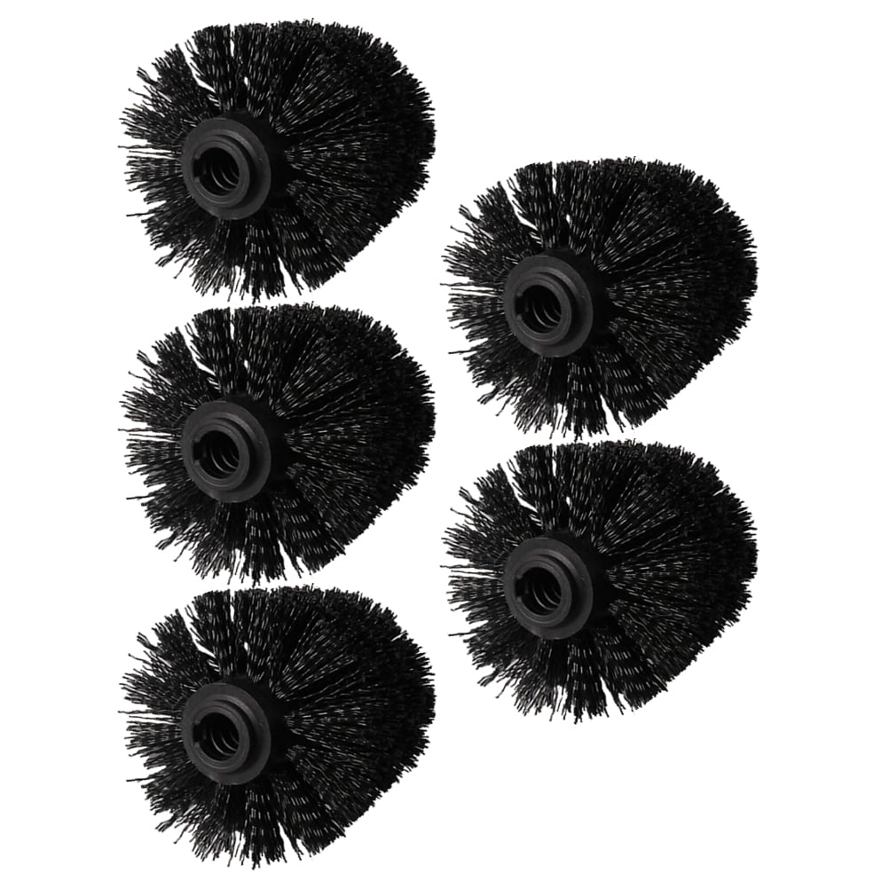 5 Pcs Brush Head Toilet Eco Refills Scrubber Heads Brushes Bowl Black - Image 1