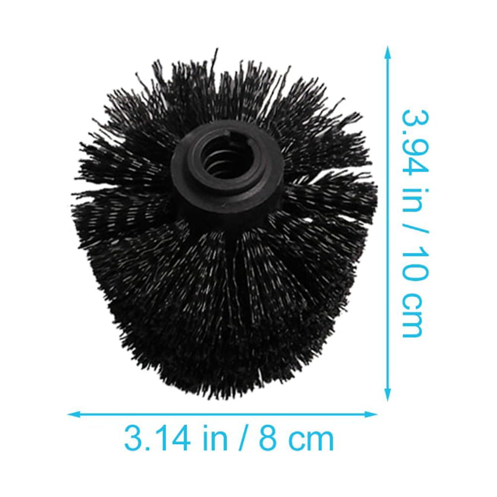 5 Pcs Brush Head Toilet Eco Refills Scrubber Heads Brushes Bowl Black - Image 2