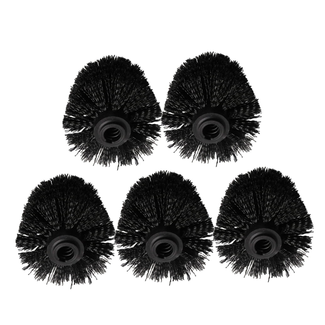 5 Pcs Brush Head Toilet Eco Refills Scrubber Heads Brushes Bowl Black - Image 5