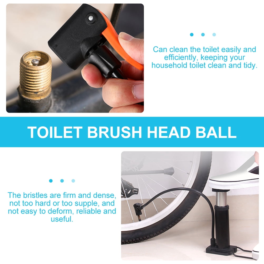 5 Pcs Brush Head Toilet Eco Refills Scrubber Heads Brushes Bowl Black - Image 8