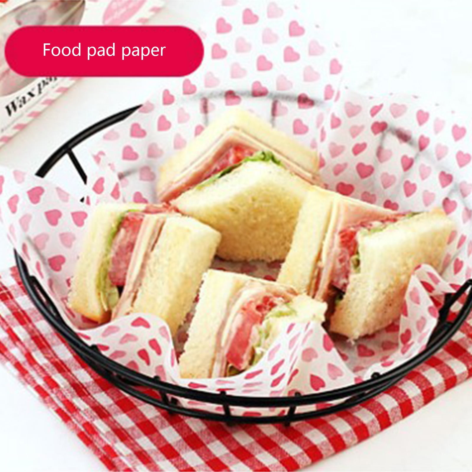 Darzheoy Wax Paper, Food Picnic Paper, 50 sheets Grease Proof Paper, Waterproof Dry Hamburger Paper Liners Wrapping Tissue for Plastic Food Basket A - Image 7