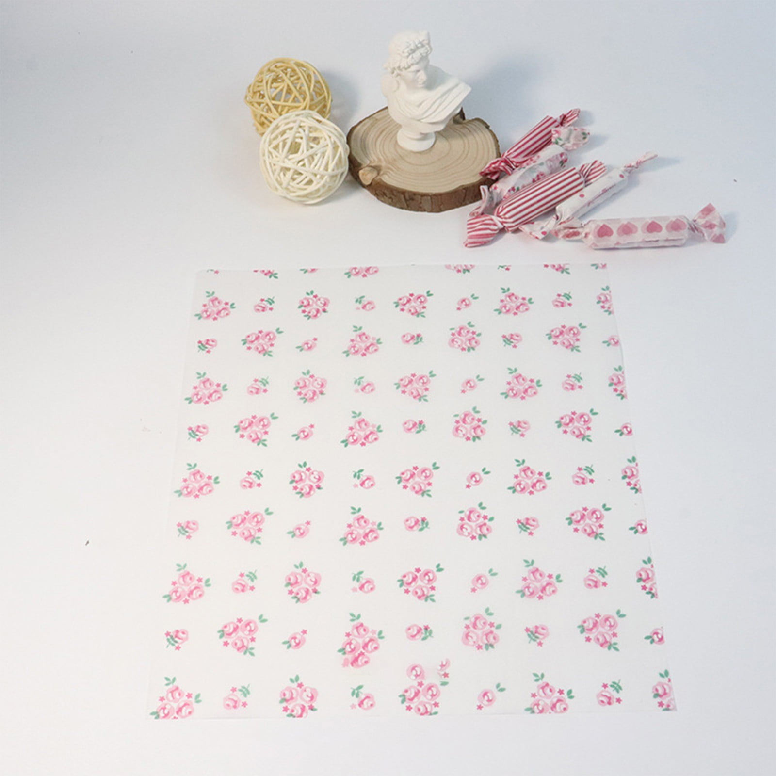 Darzheoy Wax Paper, Food Picnic Paper, 50 sheets Grease Proof Paper, Waterproof Dry Hamburger Paper Liners Wrapping Tissue for Plastic Food Basket C - Image 5
