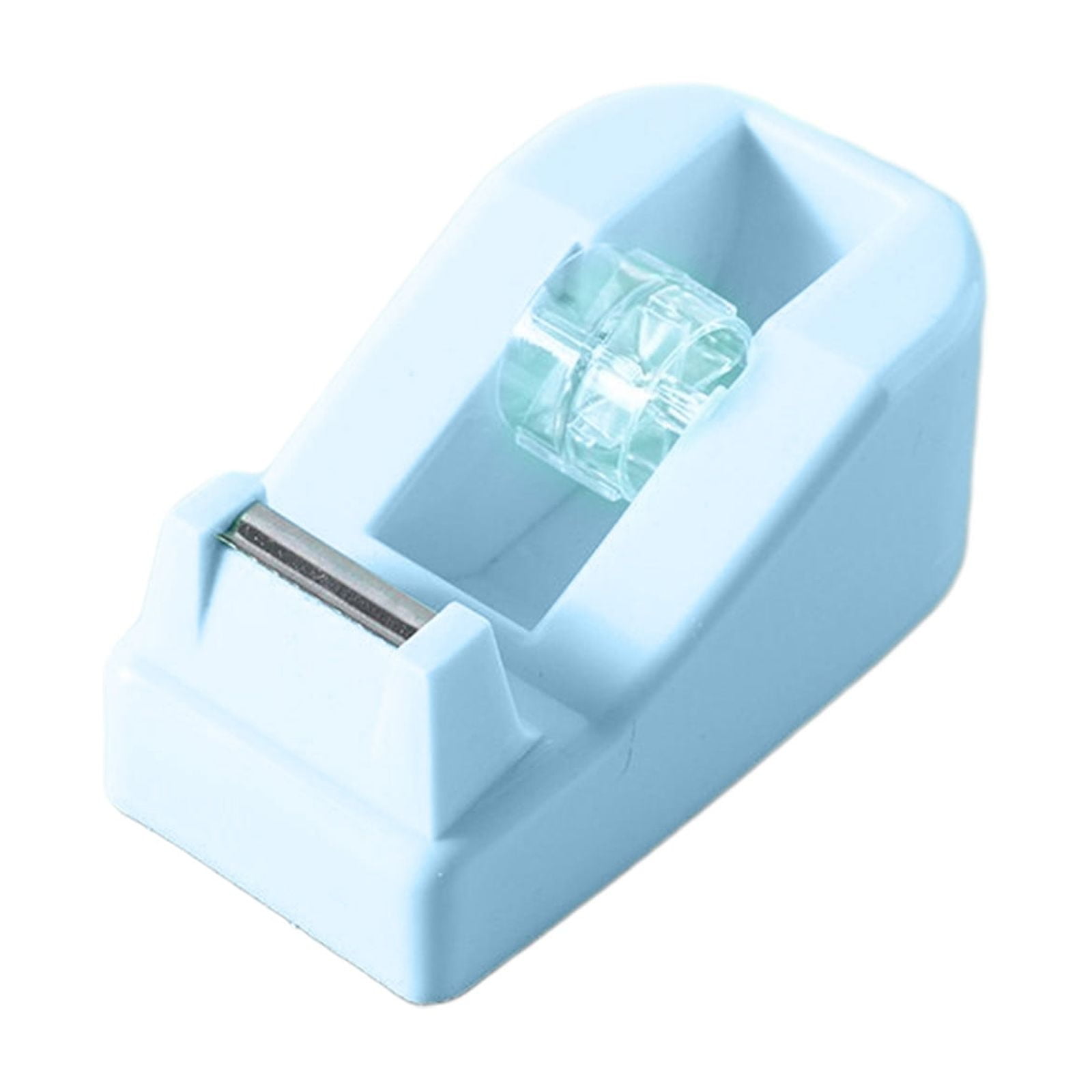 Darzheoy Desktop Tape Dispenser Adhesive Roll Holder Desk Accessories Home Office Tape Dispensers, Weighted Non-Skid Base Blue - Image 1