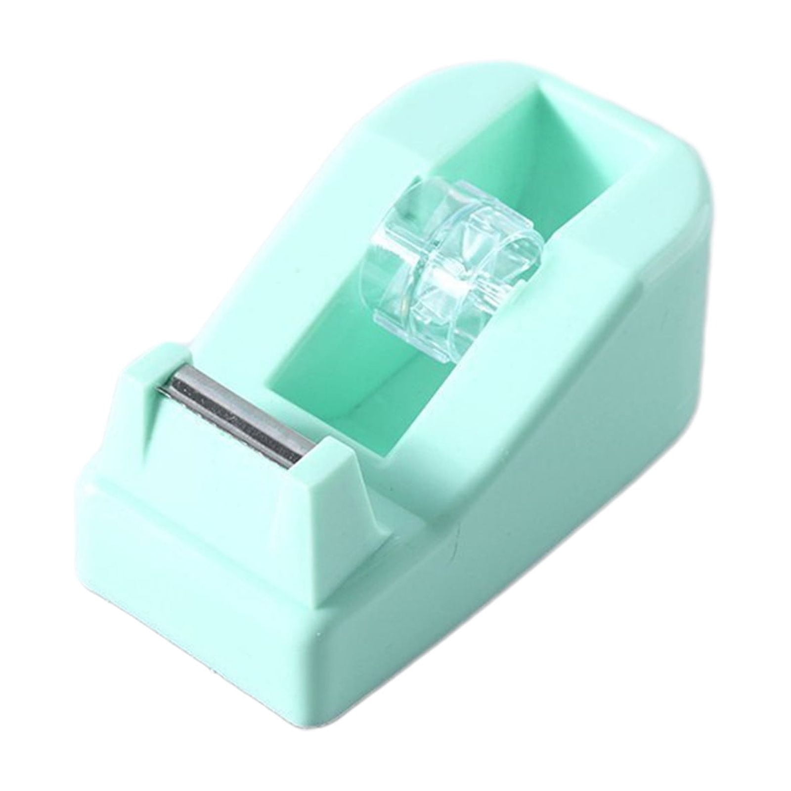 Darzheoy Desktop Tape Dispenser Adhesive Roll Holder Desk Accessories Home Office Tape Dispensers, Weighted Non-Skid Base Green - Image 1