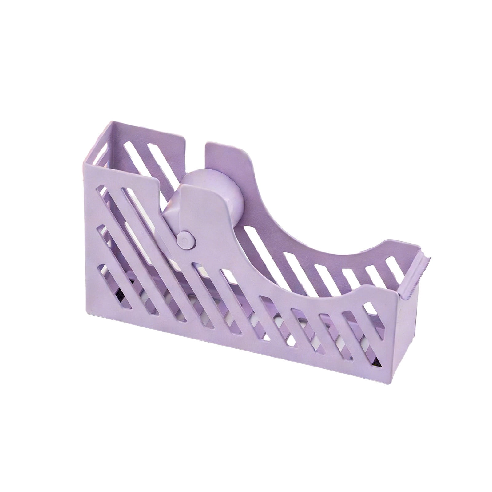 Darzheoy Desktop Tape Dispenser Adhesive Roll Holder Desk Accessories Home Office Tape Dispensers, Weighted Non-Skid Base X-Purple - Image 1