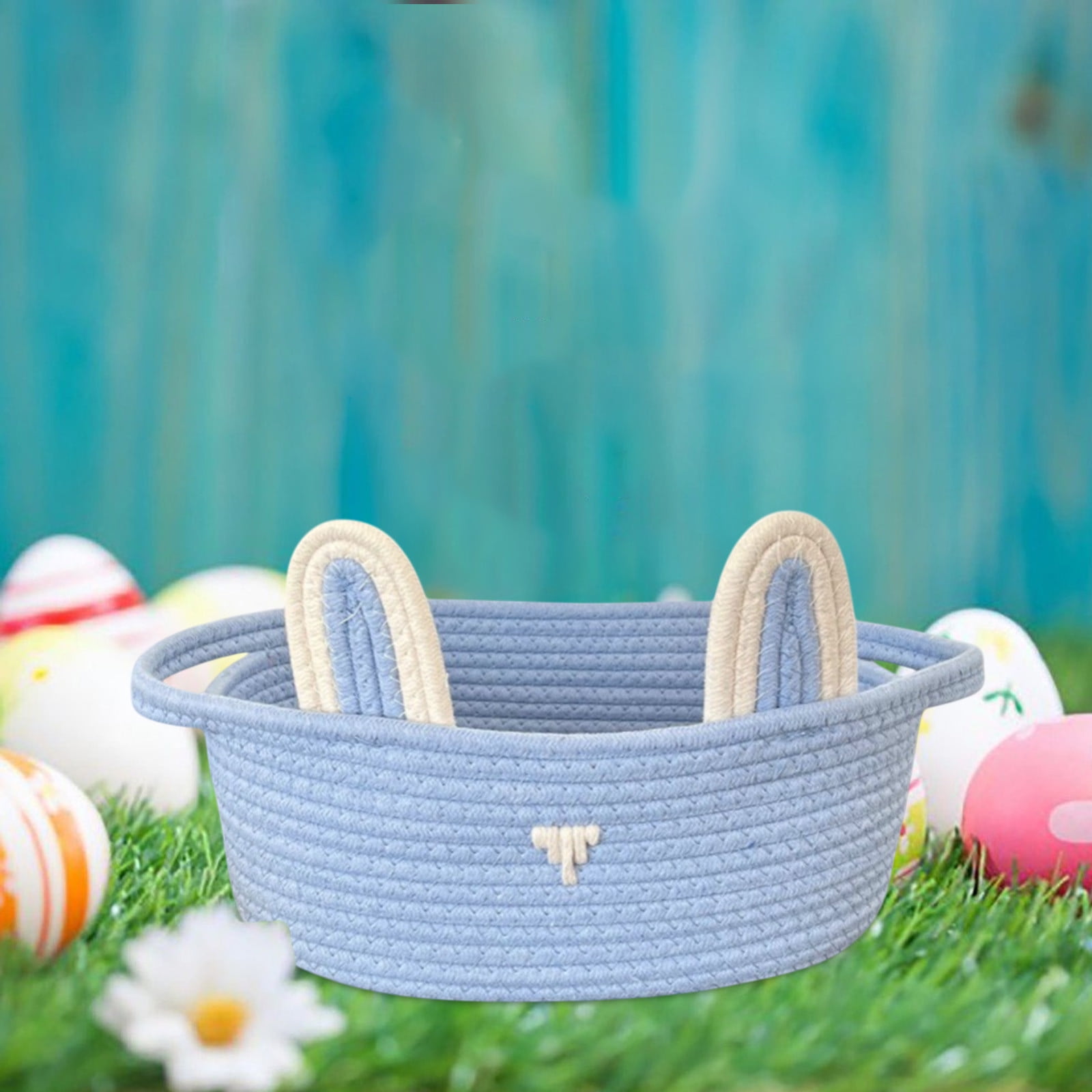 Chmadoxn Adorable Easter Bunny Basket for Kids - Perfect Easter Gift, Cute Easter Bucket Bags with Rabbit Ears for Easter Eggs Hunting, Affordable & Festive Spring Decor As Show A - Image 6