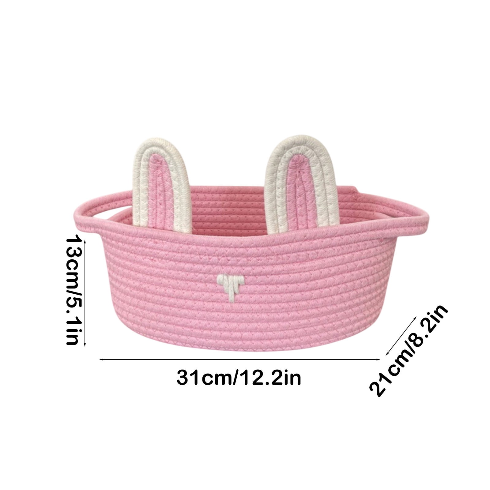 Chmadoxn Adorable Easter Bunny Basket for Kids - Perfect Easter Gift, Cute Easter Bucket Bags with Rabbit Ears for Easter Eggs Hunting, Affordable & Festive Spring Decor As Show B - Image 3