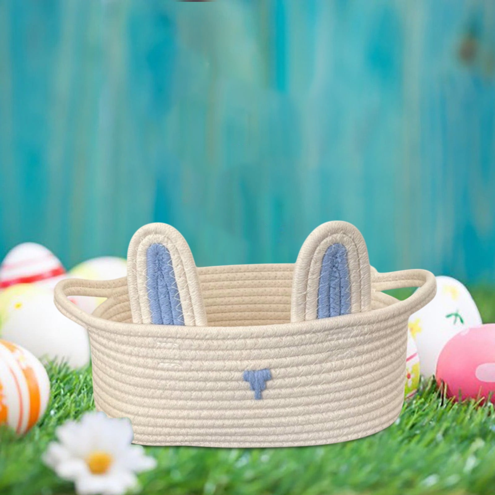 Chmadoxn Adorable Easter Bunny Basket for Kids - Perfect Easter Gift, Cute Easter Bucket Bags with Rabbit Ears for Easter Eggs Hunting, Affordable & Festive Spring Decor As Show C - Image 6