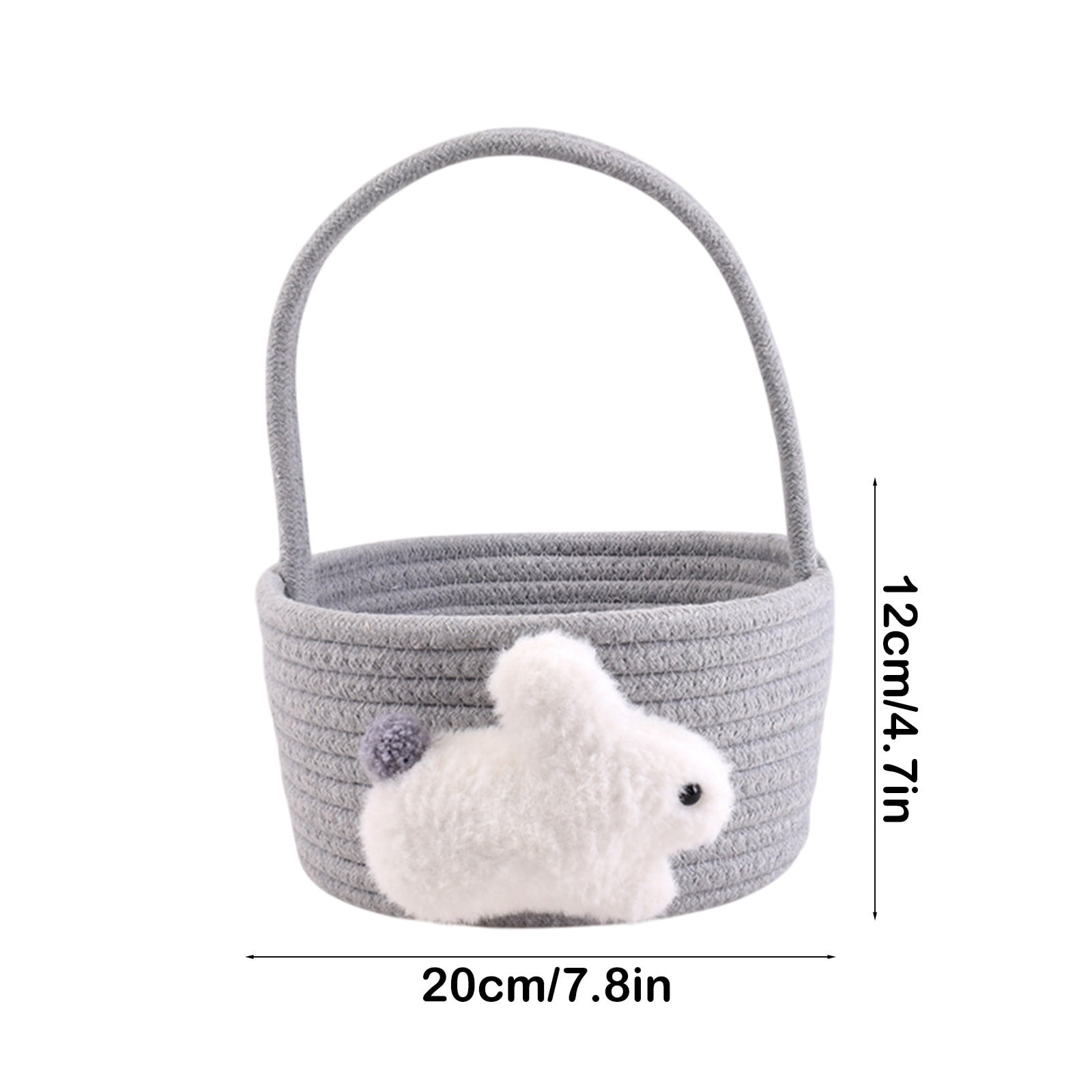 Chmadoxn Adorable Easter Bunny Basket for Kids - Perfect Easter Gift, Cute Easter Bucket Bags with Rabbit Ears for Easter Eggs Hunting, Affordable & Festive Spring Decor As Show F - Image 3