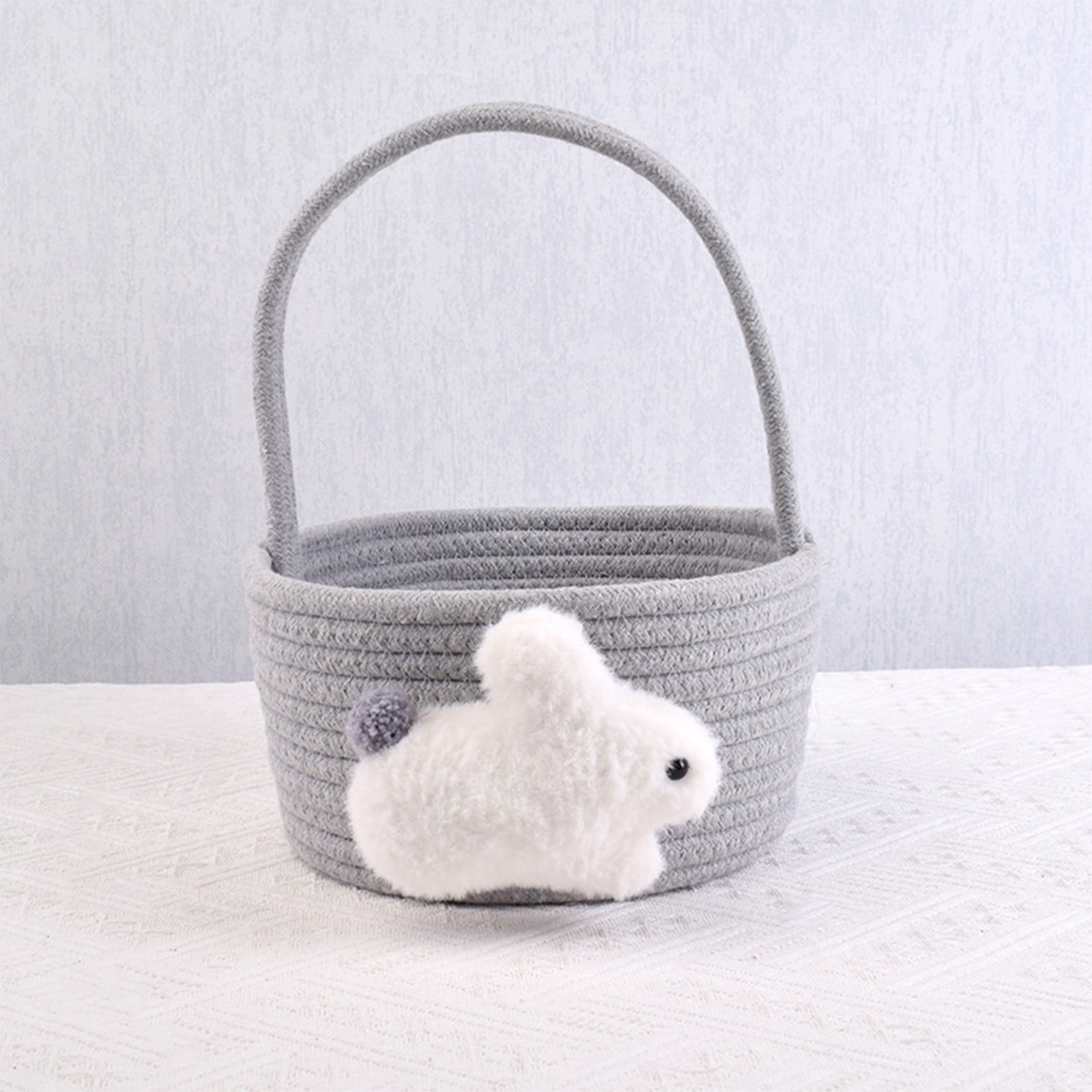 Chmadoxn Adorable Easter Bunny Basket for Kids - Perfect Easter Gift, Cute Easter Bucket Bags with Rabbit Ears for Easter Eggs Hunting, Affordable & Festive Spring Decor As Show F - Image 5