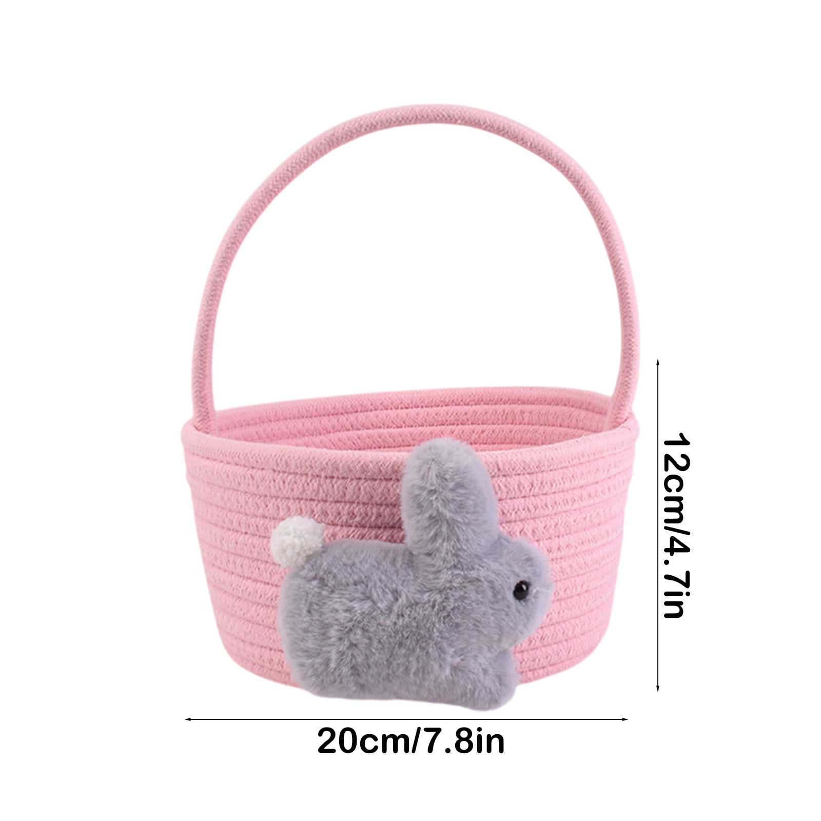 Chmadoxn Adorable Easter Bunny Basket for Kids - Perfect Easter Gift, Cute Easter Bucket Bags with Rabbit Ears for Easter Eggs Hunting, Affordable & Festive Spring Decor As Show G - Image 3