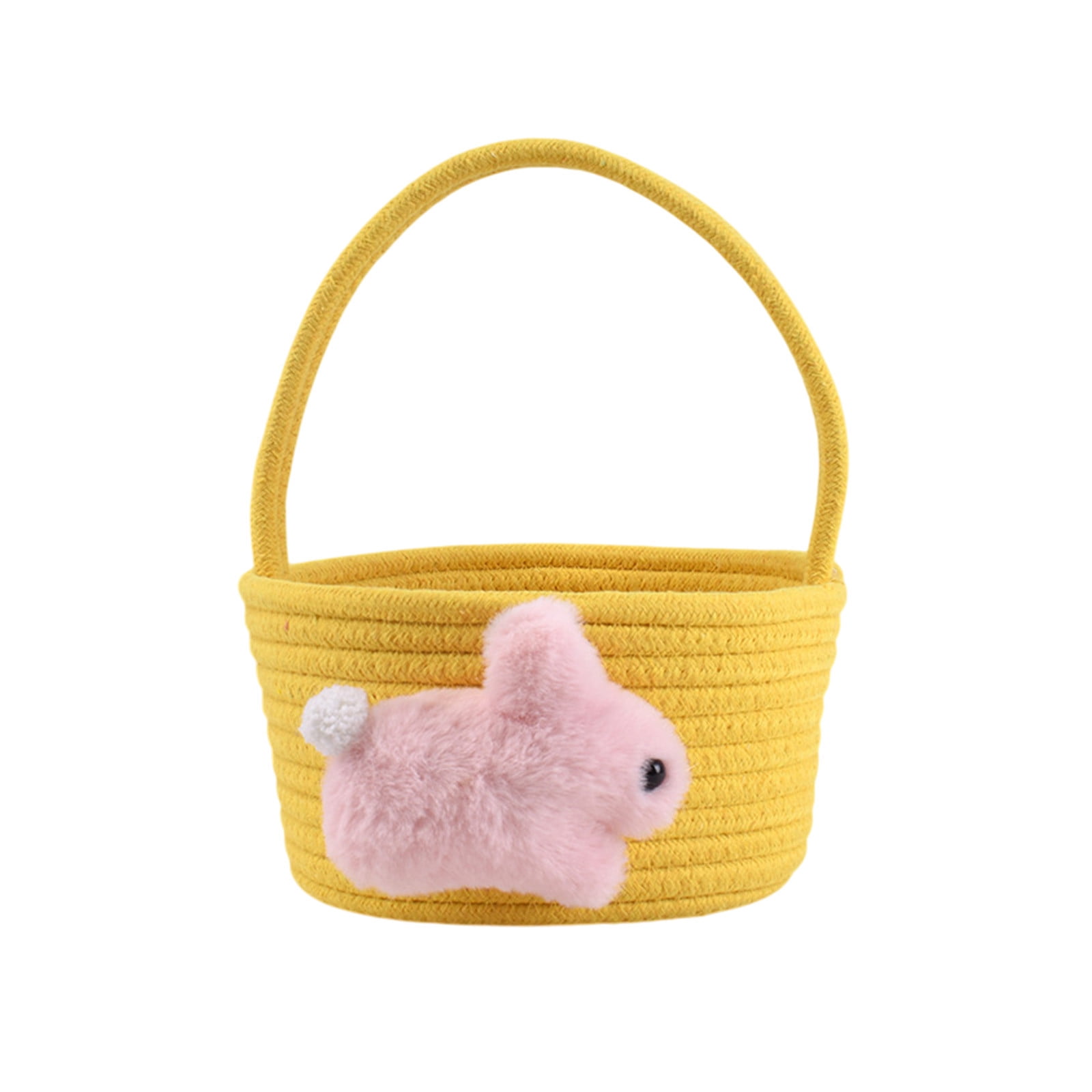 Chmadoxn Adorable Easter Bunny Basket for Kids - Perfect Easter Gift, Cute Easter Bucket Bags with Rabbit Ears for Easter Eggs Hunting, Affordable & Festive Spring Decor As Show H - Image 2