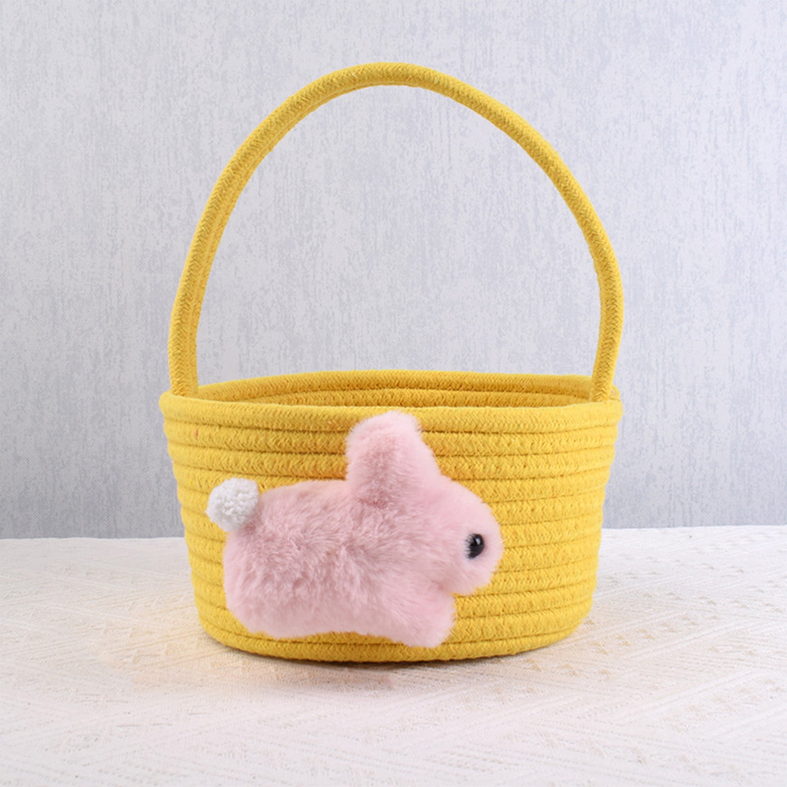 Chmadoxn Adorable Easter Bunny Basket for Kids - Perfect Easter Gift, Cute Easter Bucket Bags with Rabbit Ears for Easter Eggs Hunting, Affordable & Festive Spring Decor As Show H - Image 5