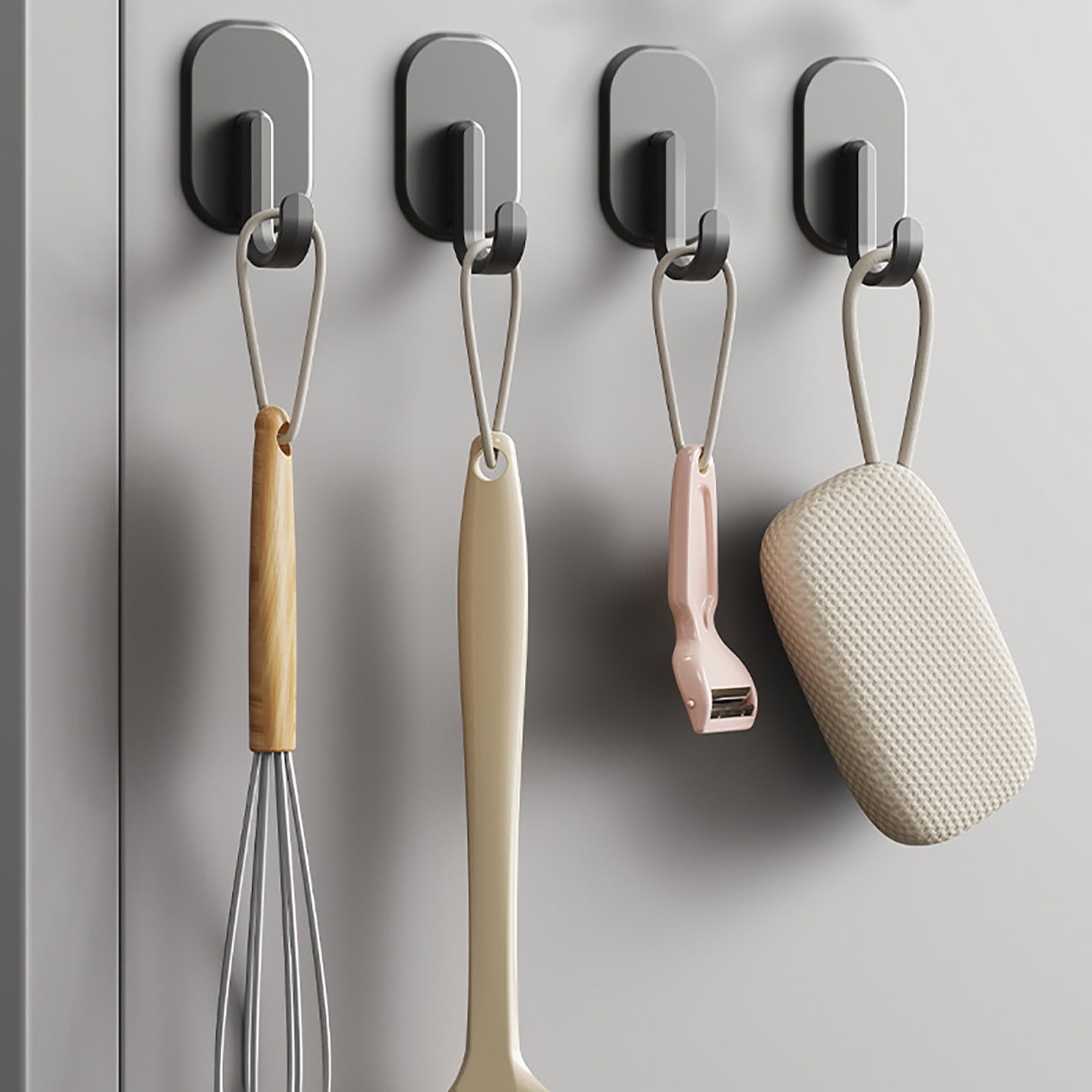 Darzheoy Magnetic Hook for Kitchen Refrigerator, Magnets Hooks Key Towel Storage Holder Bathroom Hangers, Strong Magnet Bar Hooks Storage Hanger Hanging Kitchen Utensil Black - Image 7