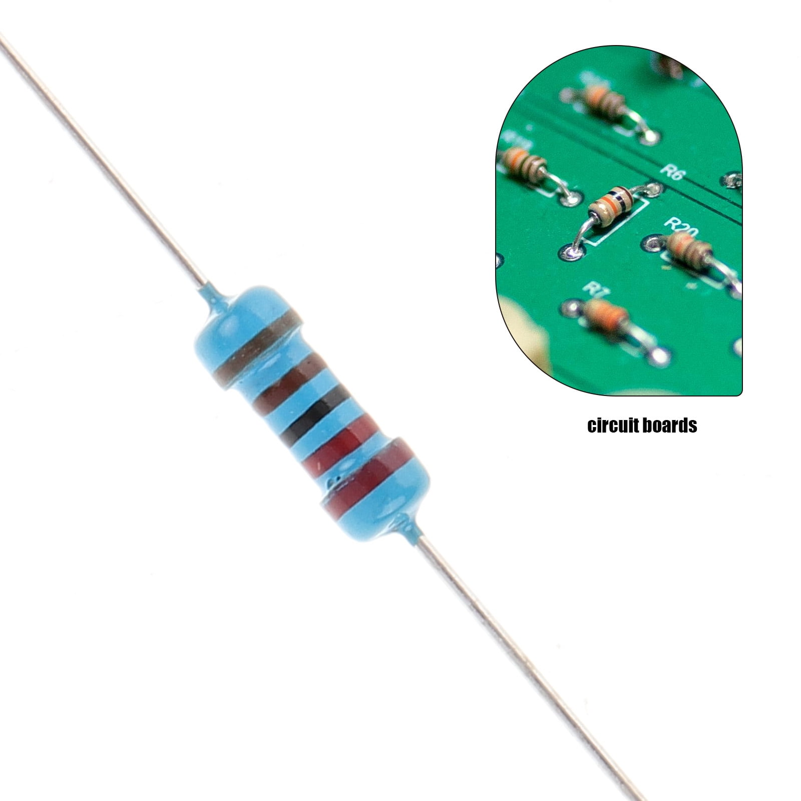 HOOWIFFY Resistors Kit Assorted Metal Film for Circuit Boards Easy Storage 1Set - Image 4