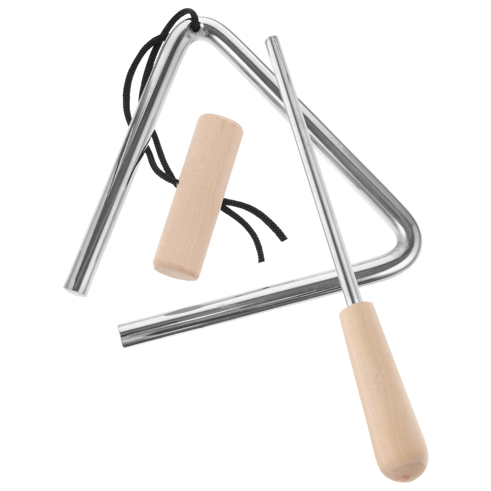 Worgeous 1 Set of Music Instrument Musical Iron Triangle Percussion Instrument With Striker - Image 4
