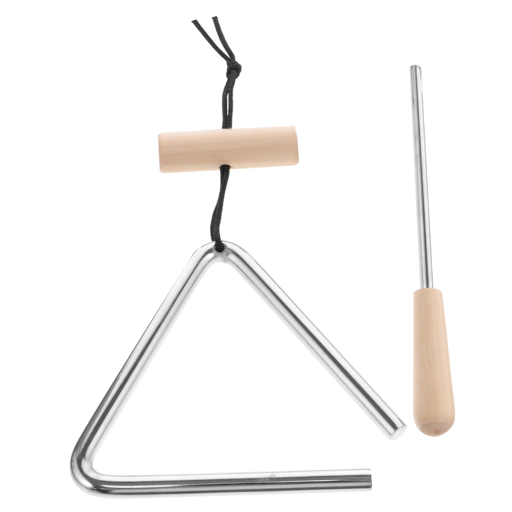 Worgeous 1 Set of Music Instrument Musical Iron Triangle Percussion Instrument With Striker - Image 5