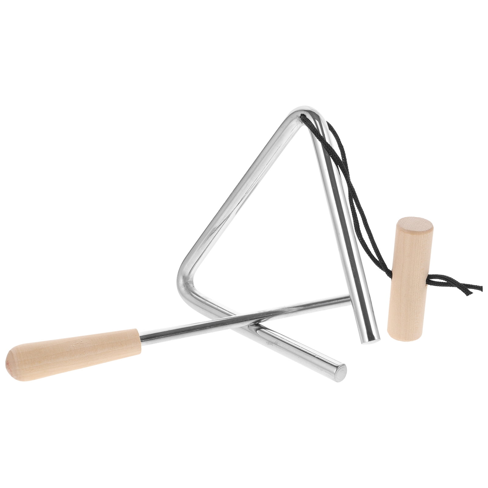 Worgeous 1 Set of Music Instrument Musical Iron Triangle Percussion Instrument With Striker - Image 7