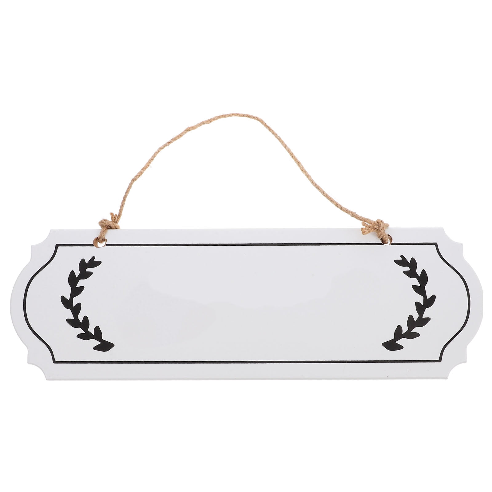 HOOWIFFY Unfinished Wood Plaque Blank White Sign for DIY Writing Decor - Image 1