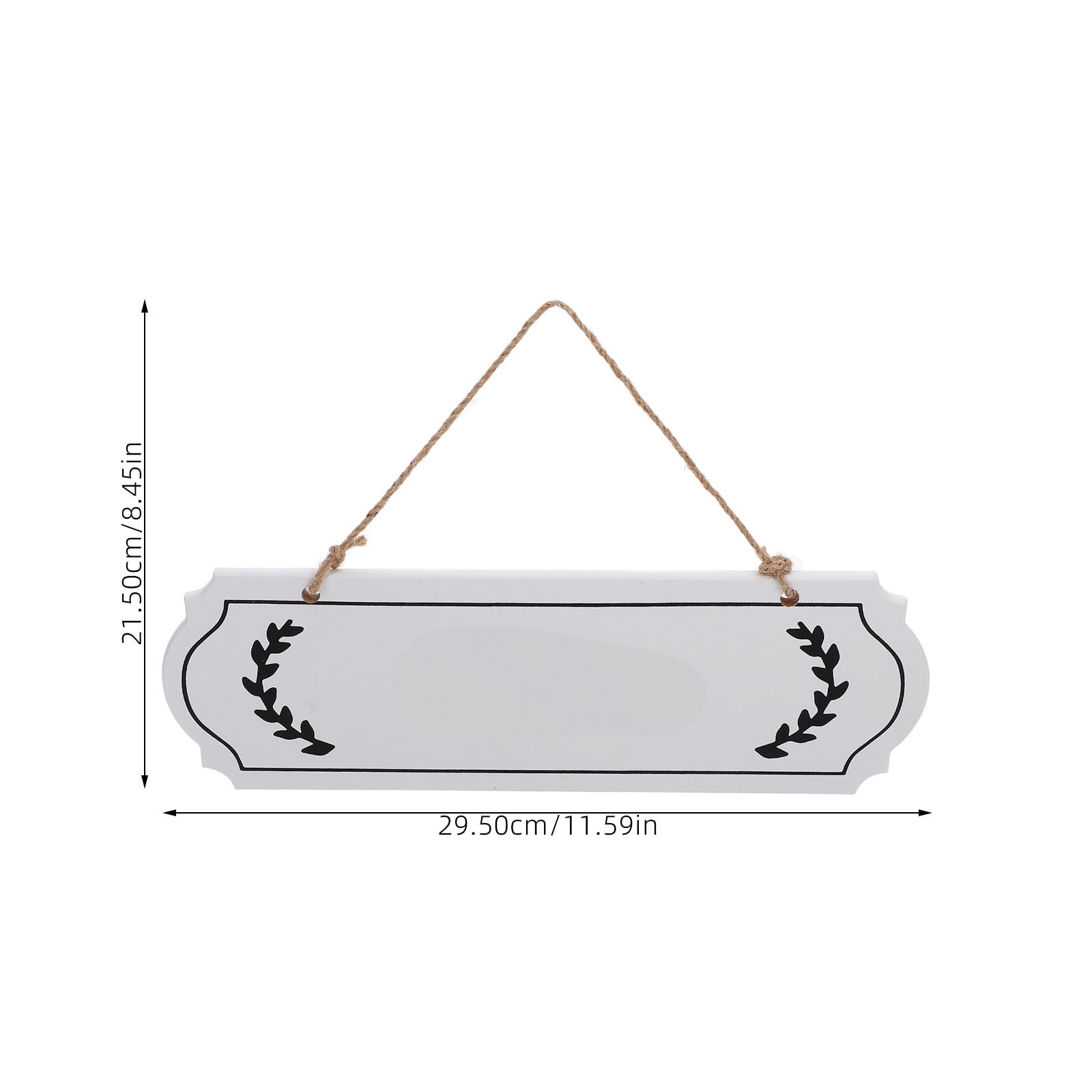 HOOWIFFY Unfinished Wood Plaque Blank White Sign for DIY Writing Decor - Image 2