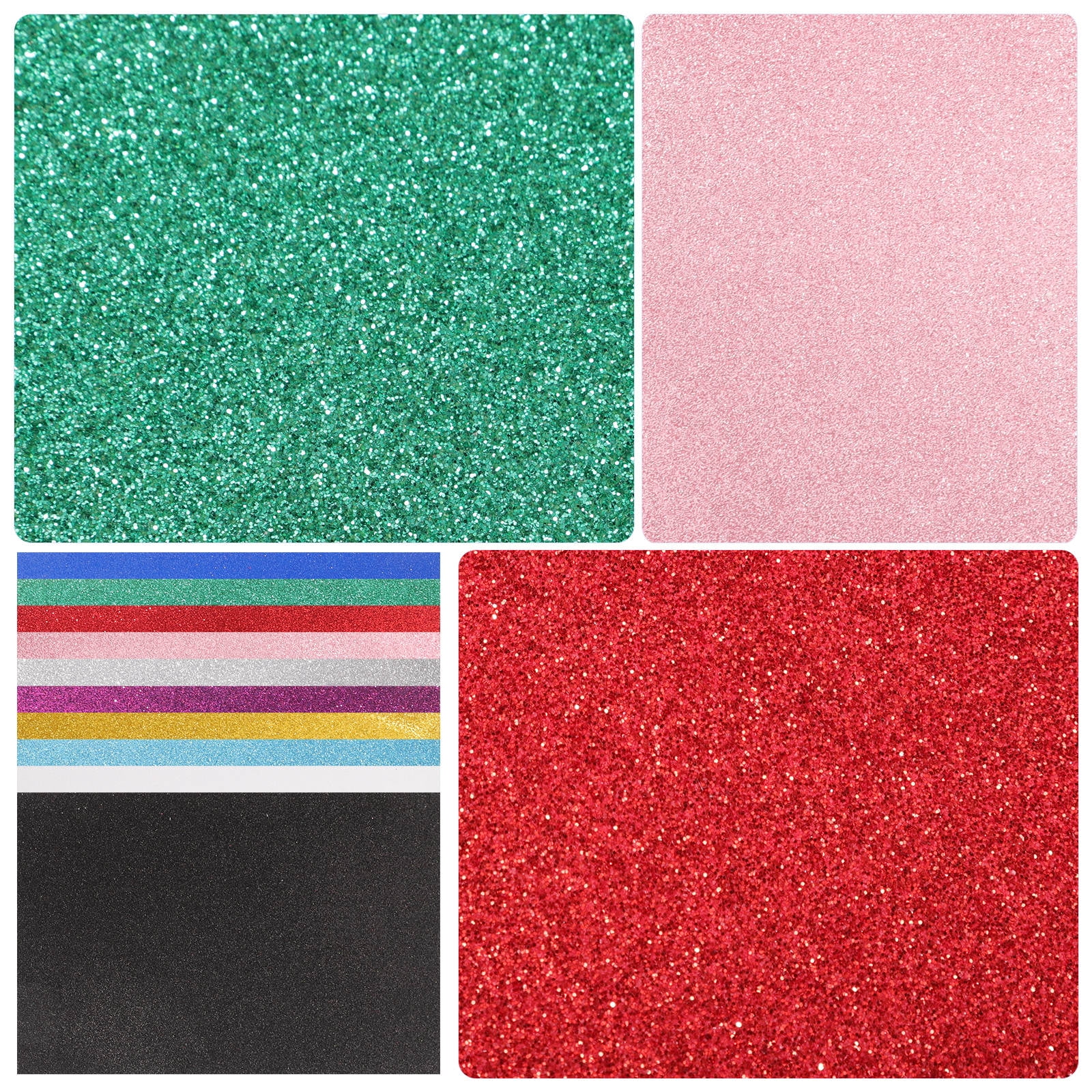 HOOWIFFY A4 Adhesive Glitter Foam Sheet for Handmade Crafts and Party Decor - Image 3