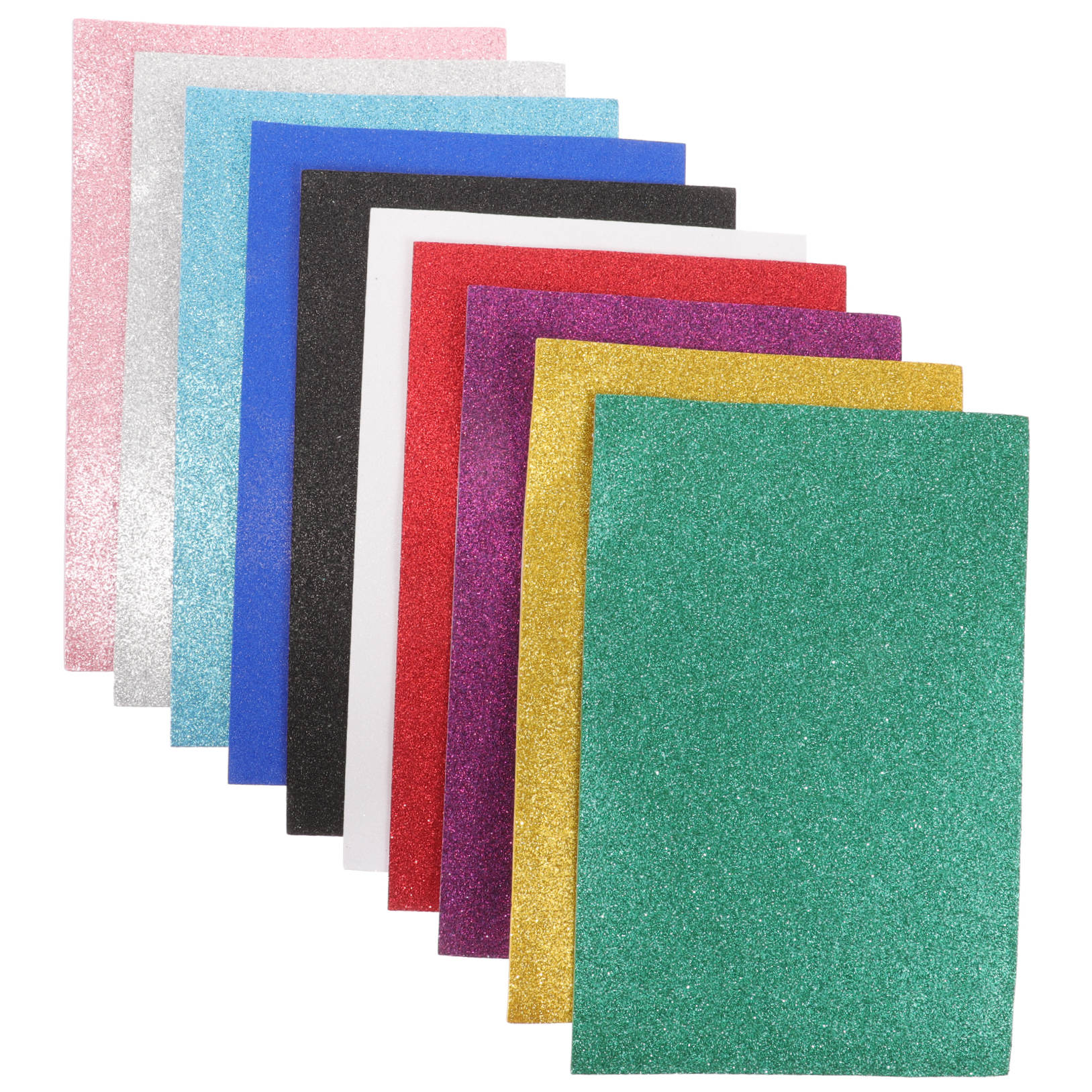 HOOWIFFY A4 Adhesive Glitter Foam Sheet for Handmade Crafts and Party Decor - Image 5