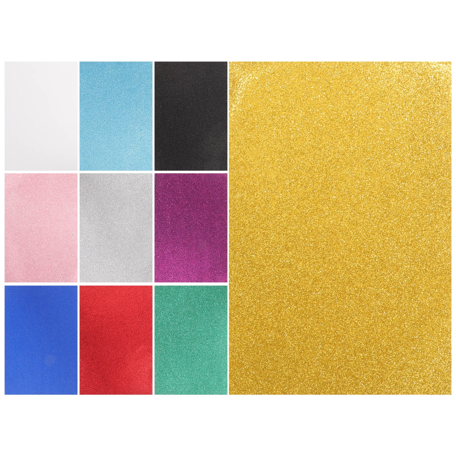 HOOWIFFY A4 Adhesive Glitter Foam Sheet for Handmade Crafts and Party Decor - Image 7