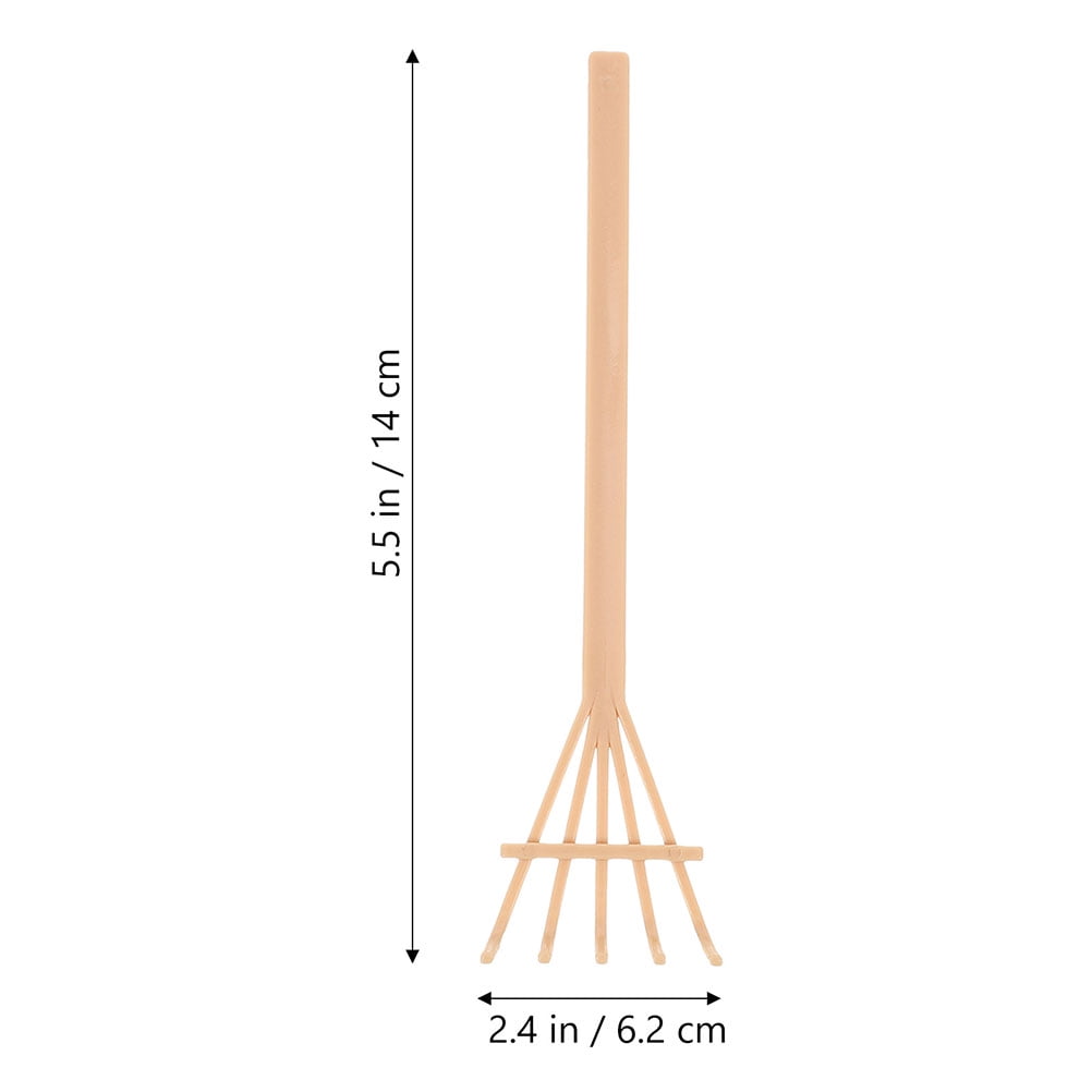 Worgeous 14pcs Mini Plastic Rakes Small Garden Rakes for Sand Table Crafts and Adornments Tools Set - Image 2