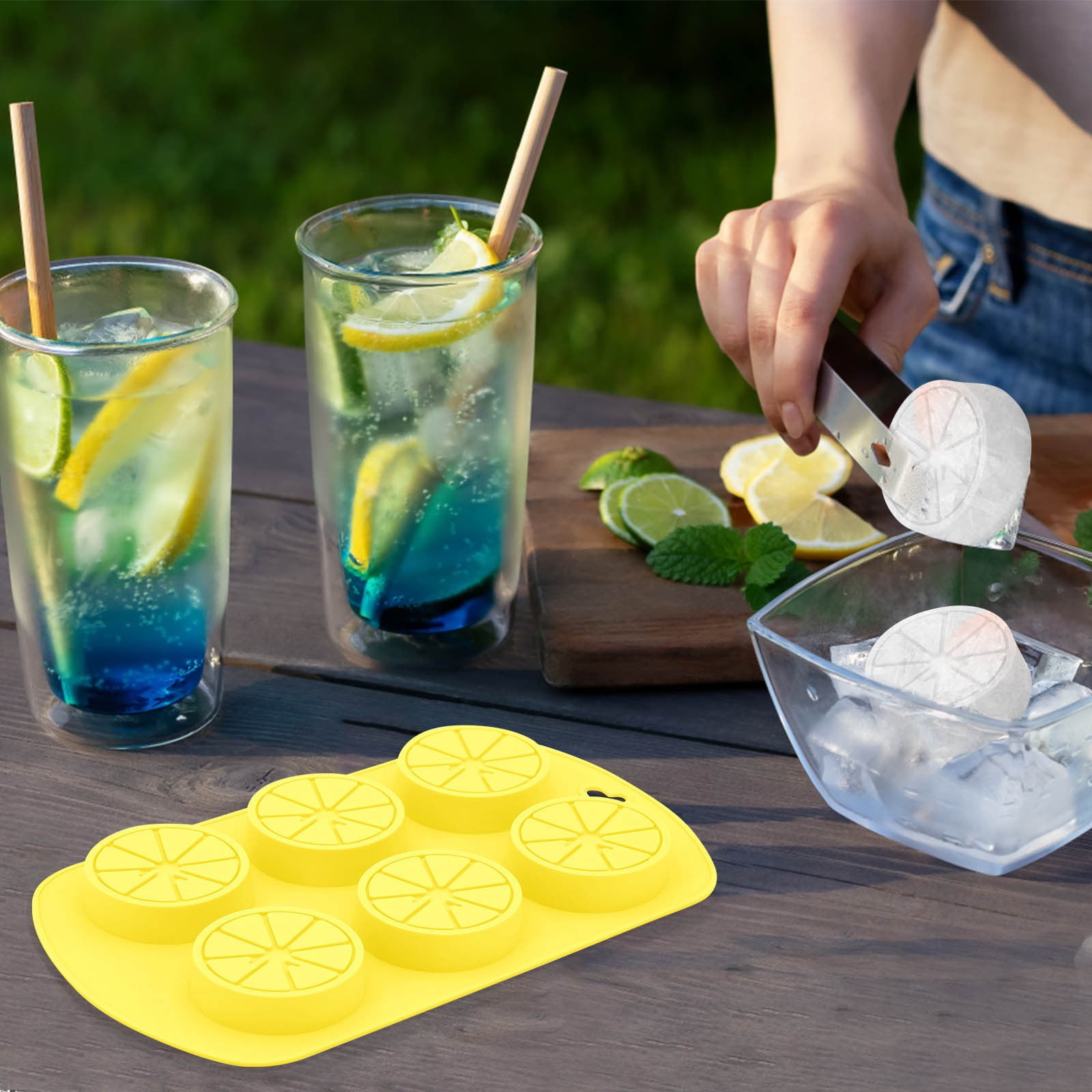 Darzheoy Friut Shaped Silicone Mold, 6 Cavity Lemon 3D Bakeware Mold, Nonstick Food Grade Mold for Soap, Candies, Fondant, Chocolate Yellow - Image 5