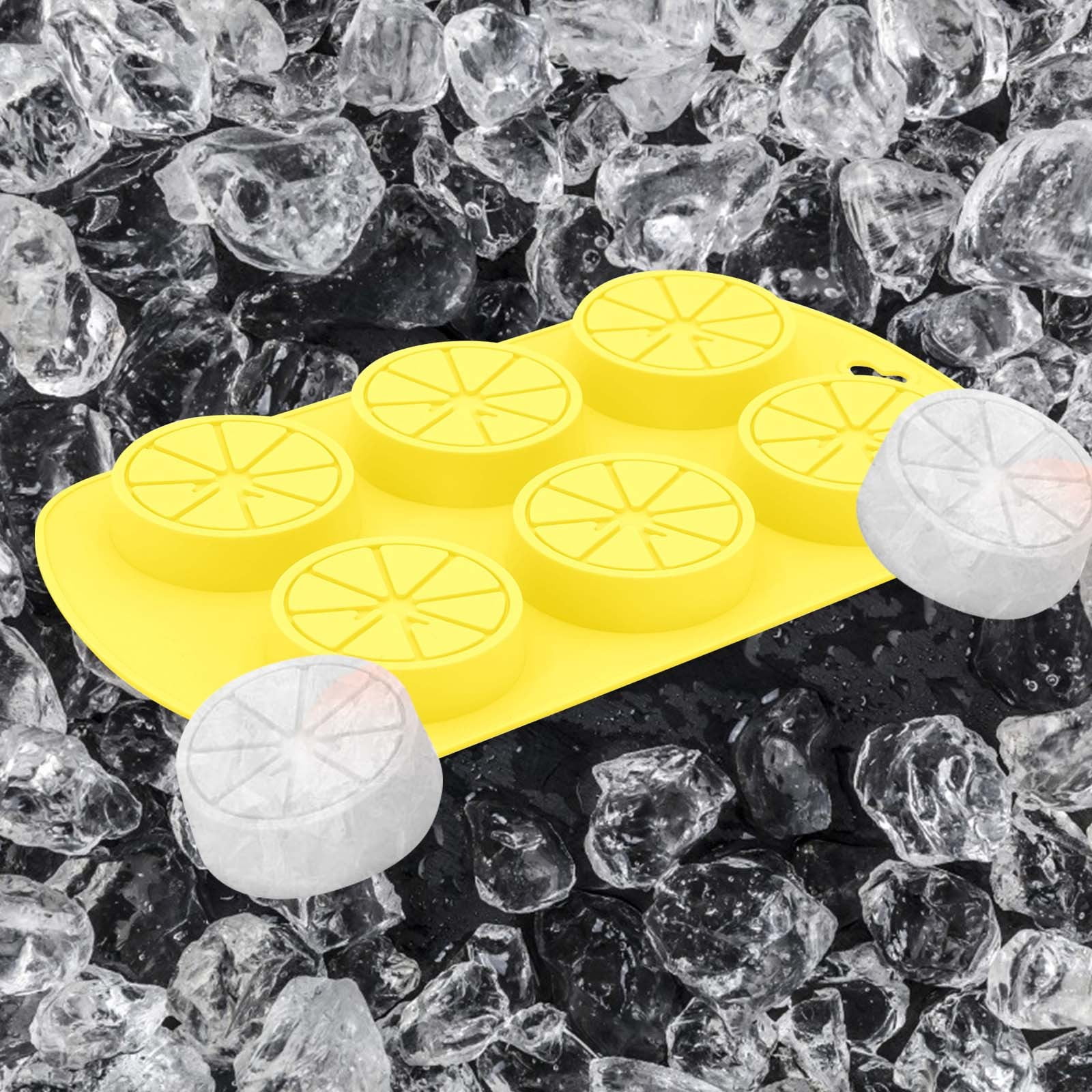 Darzheoy Friut Shaped Silicone Mold, 6 Cavity Lemon 3D Bakeware Mold, Nonstick Food Grade Mold for Soap, Candies, Fondant, Chocolate Yellow - Image 6