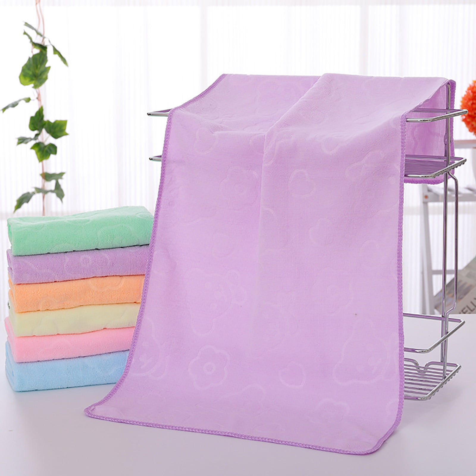 AYktou Bath Towels 3 Pack Cotton Bathroom Set,Contains a Bath Towels 28*56