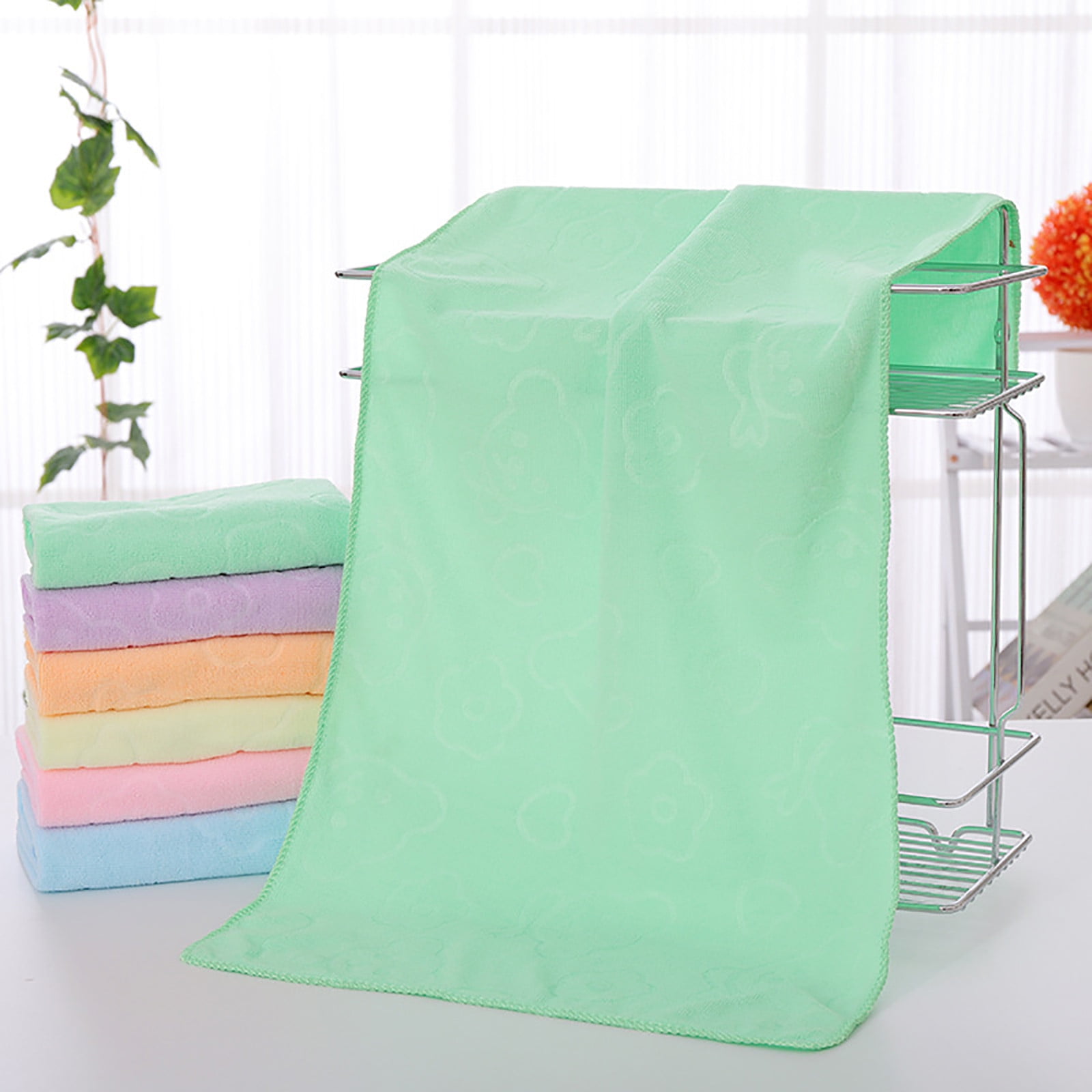 AYktou Bath Towels 3 Pack Cotton Bathroom Set,Contains a Bath Towels 28*56