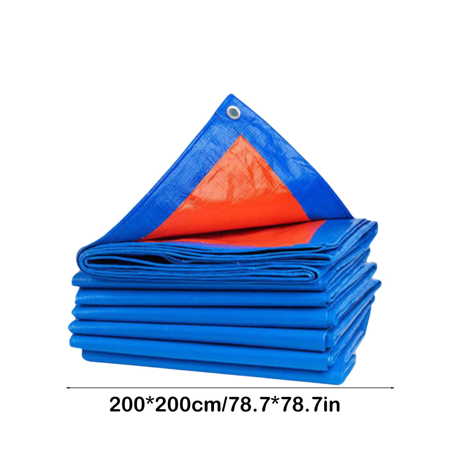 Darzheoy Heavy Duty Tarp Cover, Thick Tarps Waterproof Tear and Rip Proof UV Resistant Tarpaulin with Reinforced Grommets and Edges Blue - Image 2