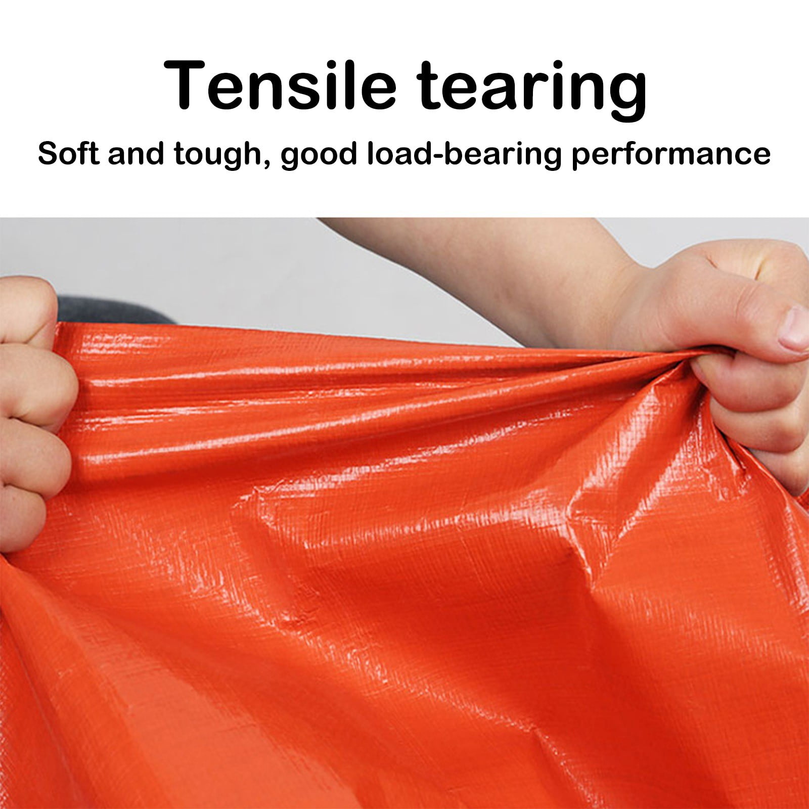 Darzheoy Heavy Duty Tarp Cover, Thick Tarps Waterproof Tear and Rip Proof UV Resistant Tarpaulin with Reinforced Grommets and Edges Blue - Image 5