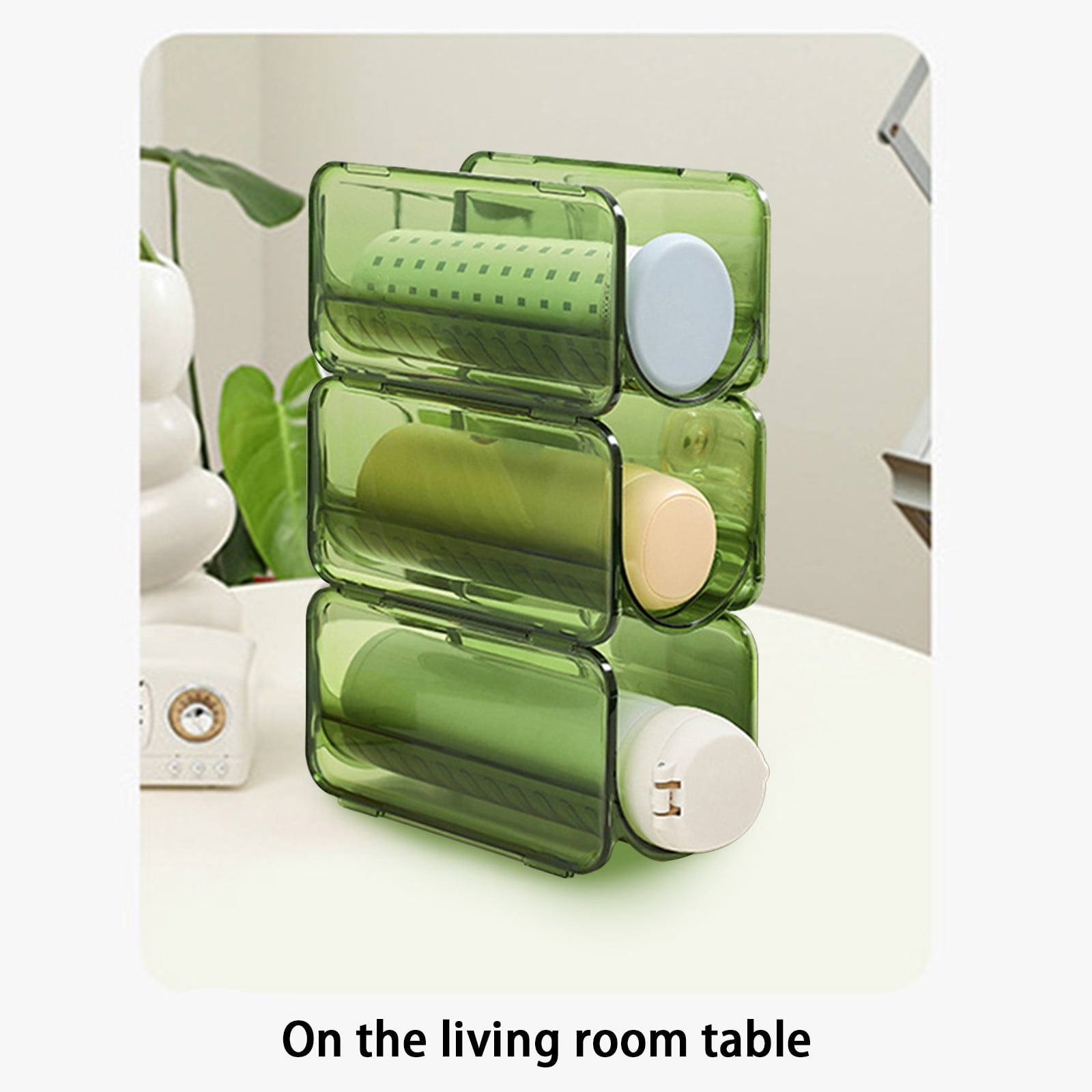 AYktou Wine Rack Water Bottle Organizer Sodas Can Organizer,Stackable Cabinet Organizer Bottle Plastic Water Bottle Holder Can Organizer for Countertop,Table Top,Pantry,Fridge E - Image 5