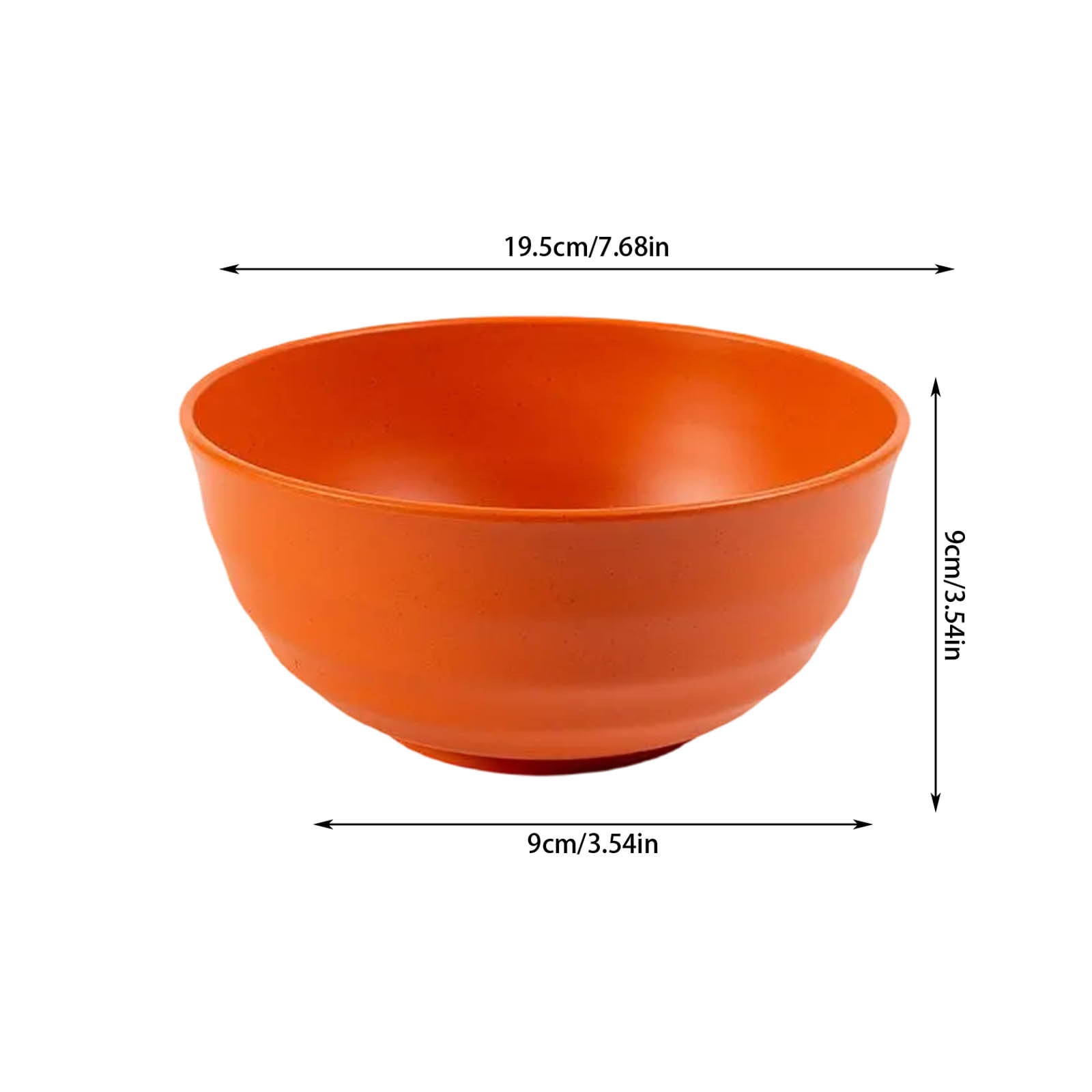 Kdkad Serviceable Plastic Cereal Bowls - Large Dishwasher-Safe Shatterproof Bowls for Soup, Salad & Snacks | Lightweight, Stackable Kitchenware for Home, Office & Restaurant Use As Show Red1 - Image 3
